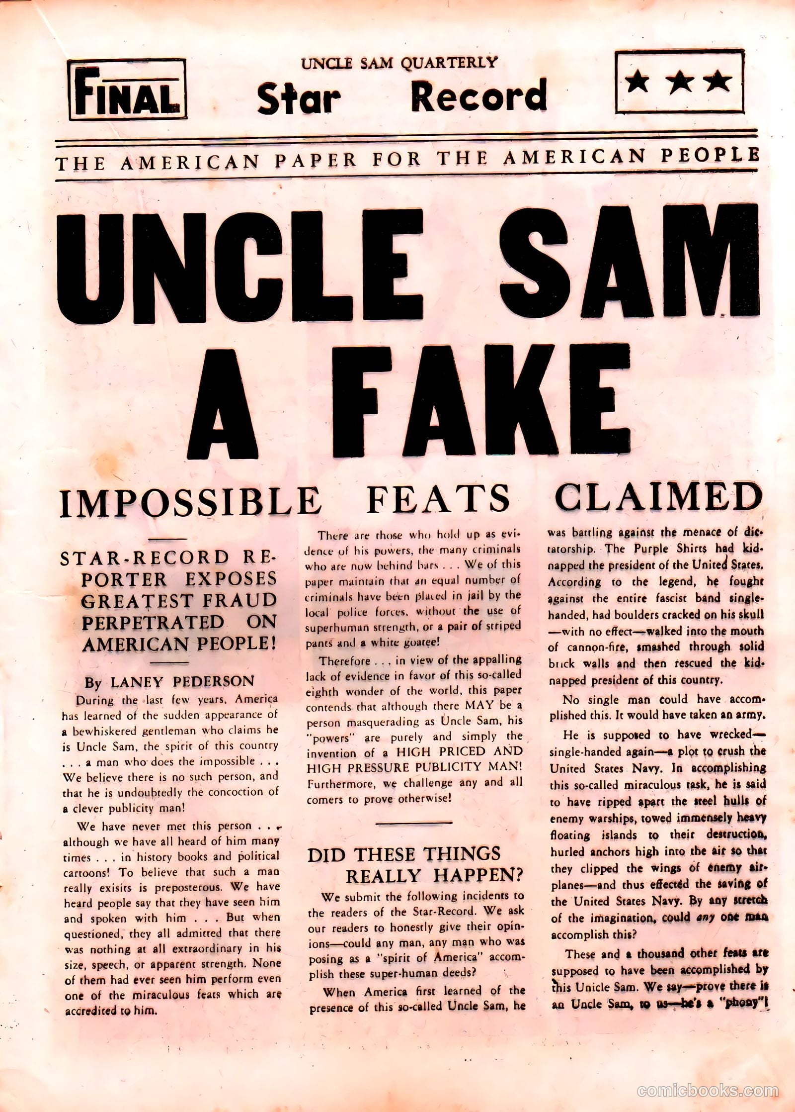 Uncle Sam Quarterly #1 (1941) — page 31 of 67