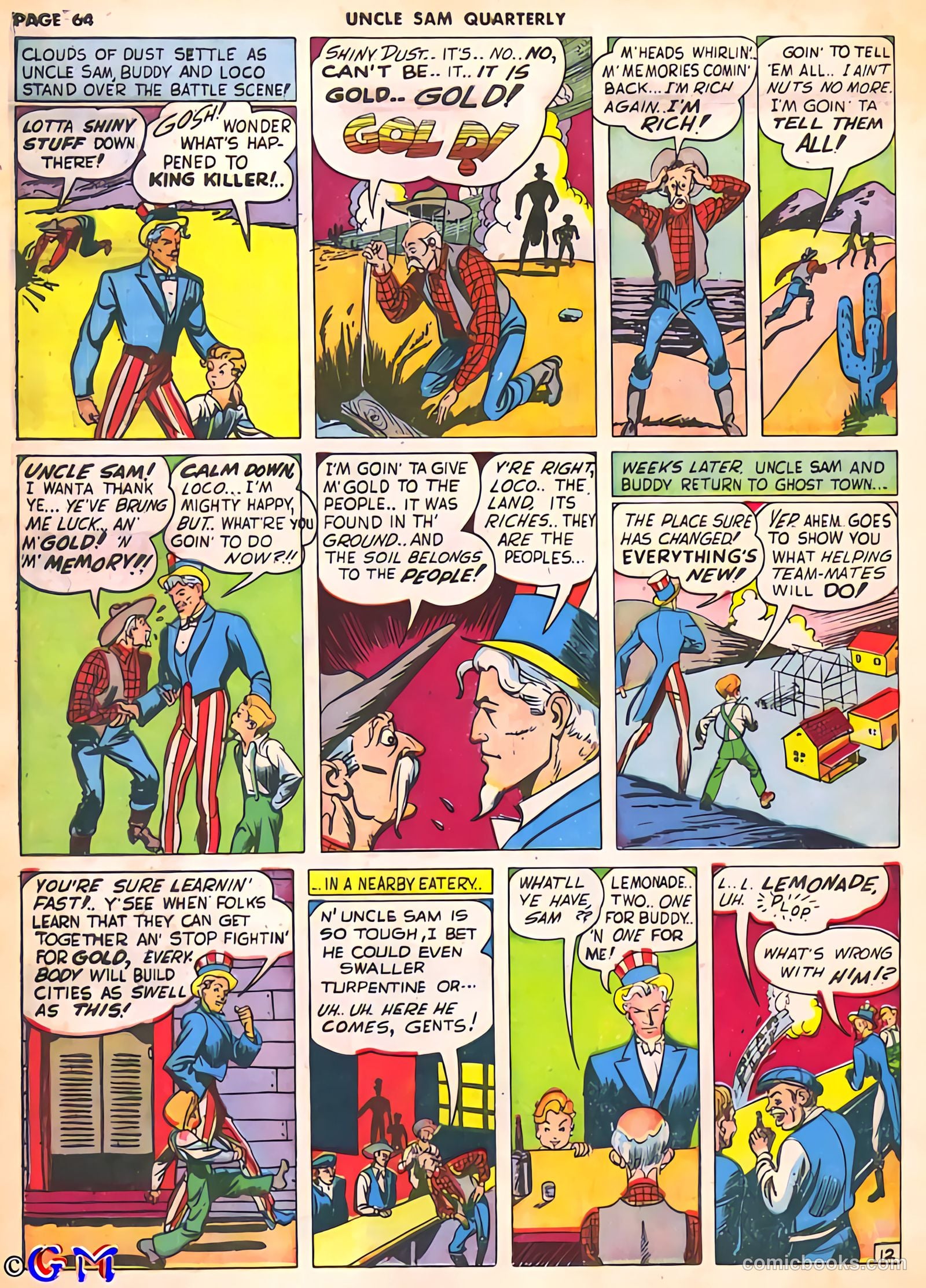 Uncle Sam Quarterly #2 (1941) — page 68 of 68