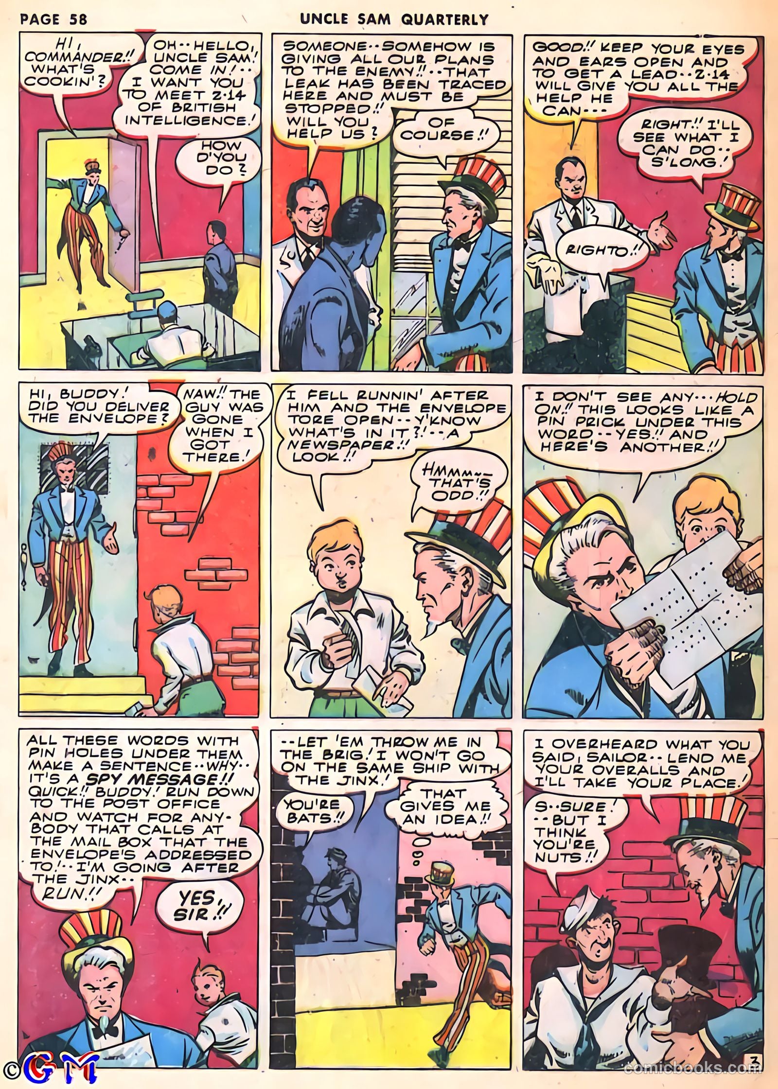 Uncle Sam Quarterly #3 (1942) — page 60 of 68