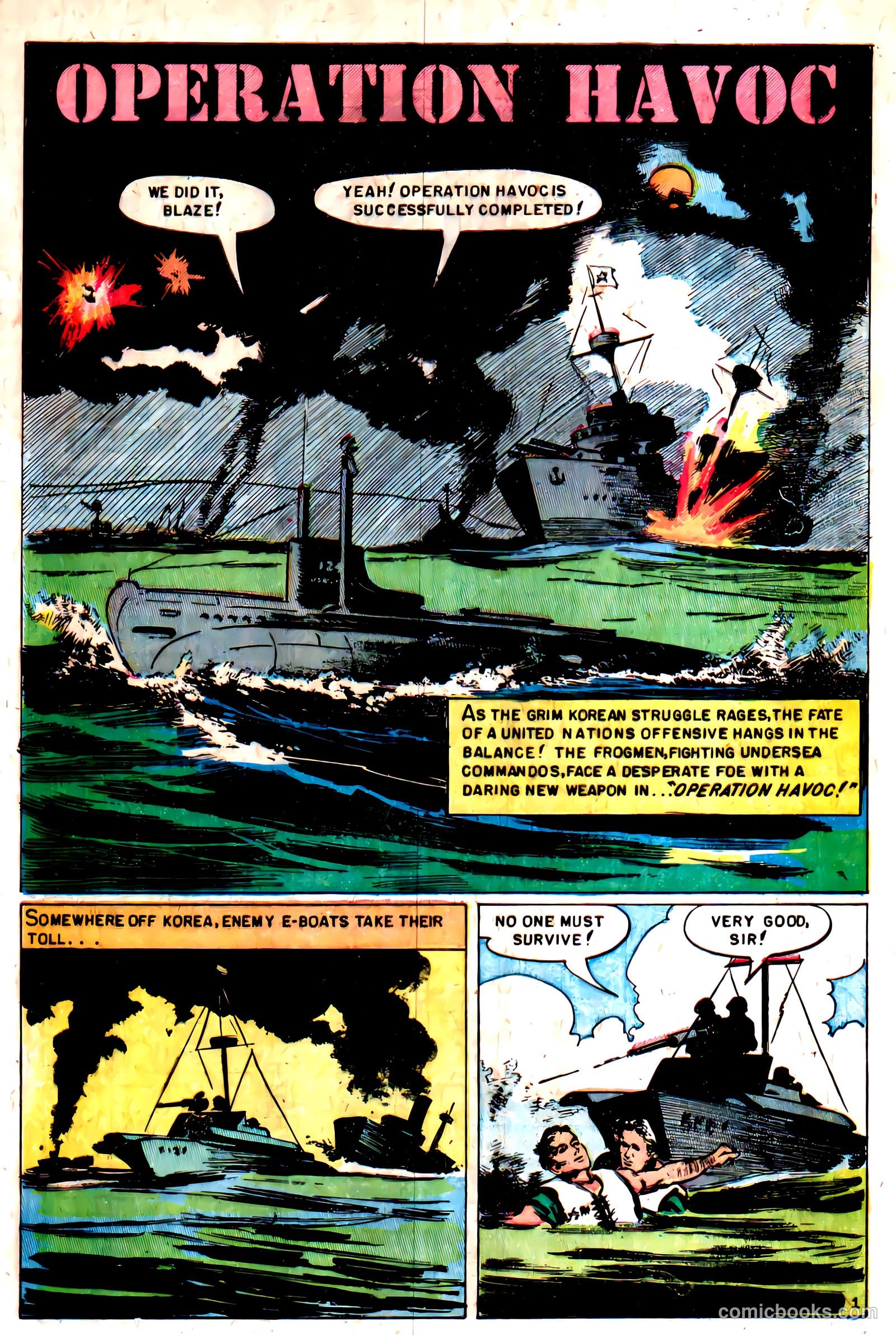 Undersea Commandos #2 (1958) — page 28 of 36