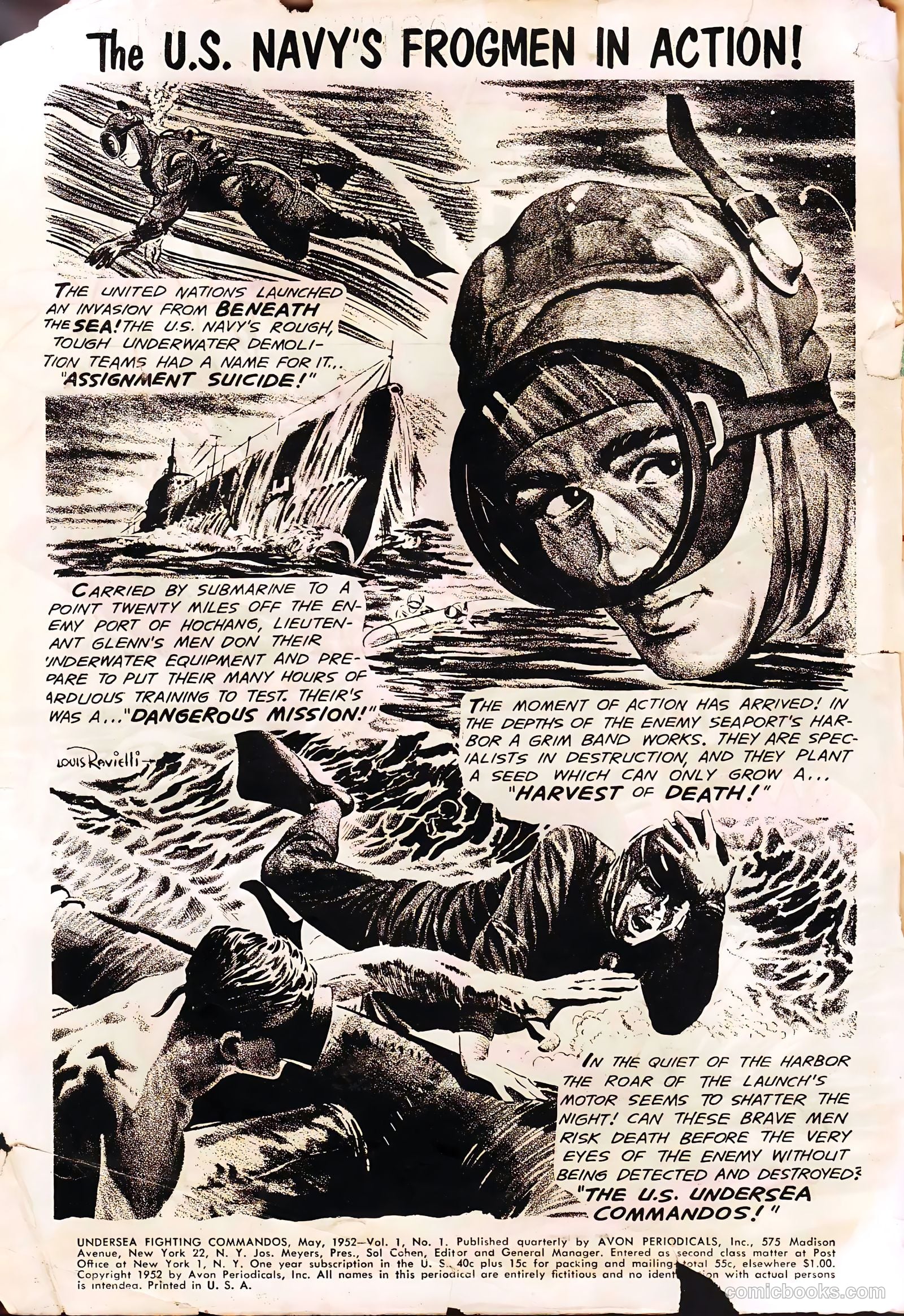 Undersea Fighting Commandos #1 (1952) — page 2 of 36