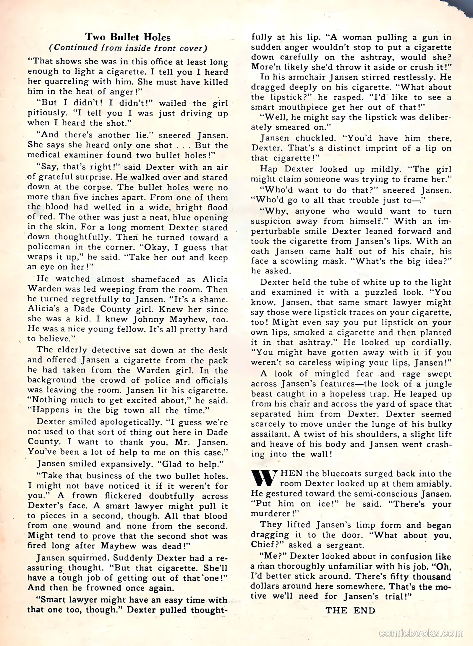 Underworld Crime #7 (1953) — page 35 of 36