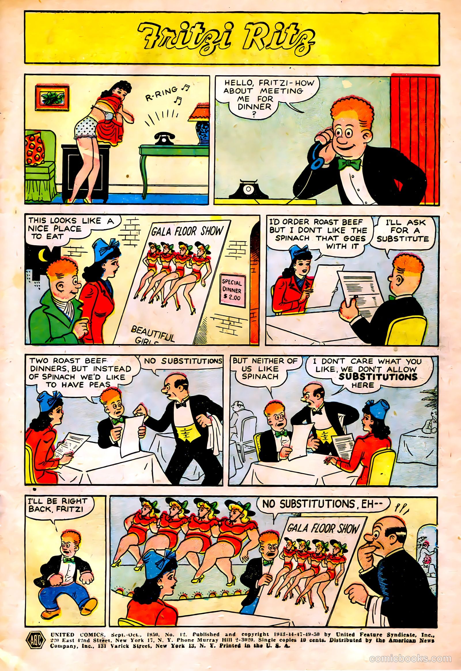 United Comics #12 (1950) — page 3 of 36