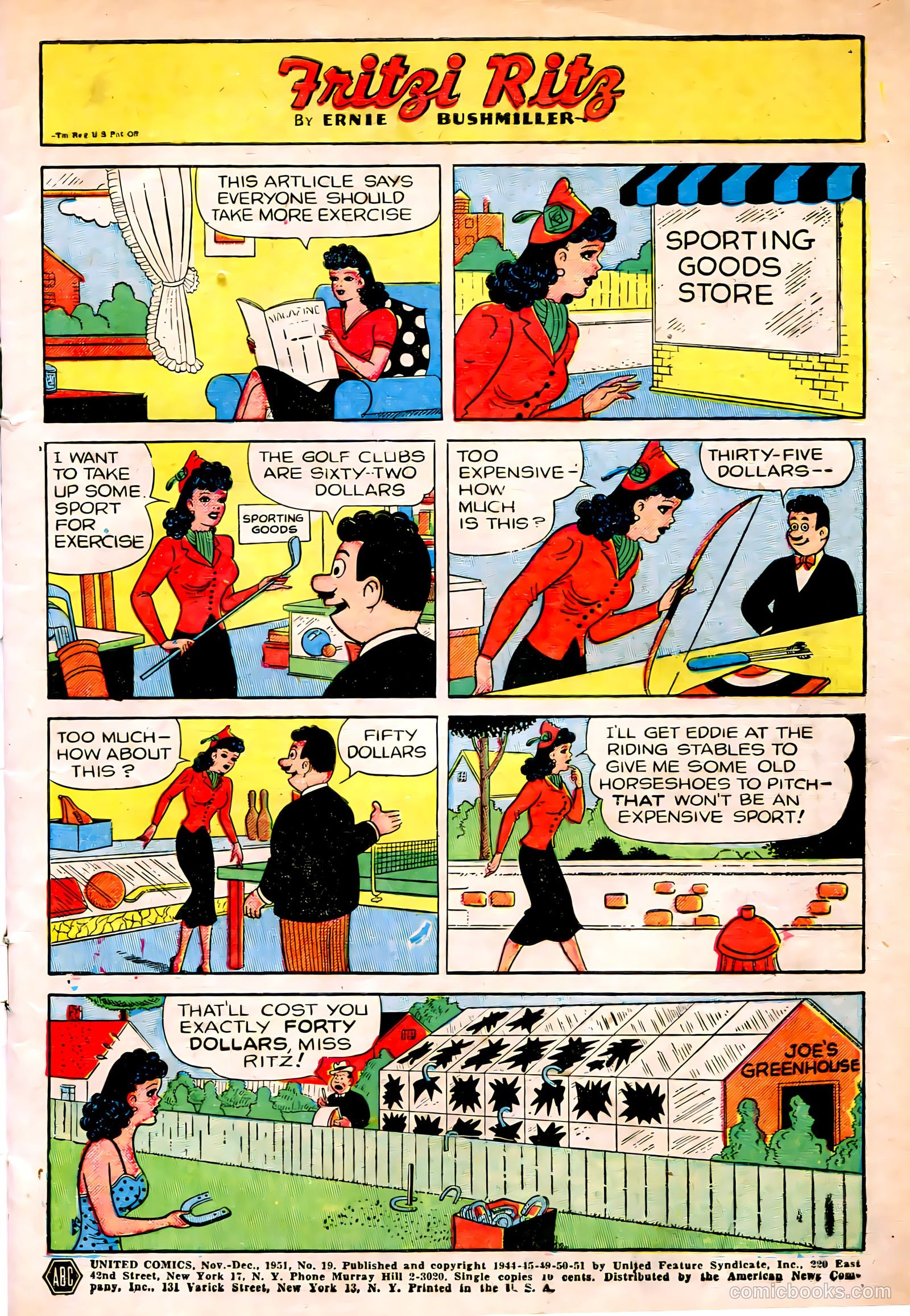 United Comics #19 (1951) — page 3 of 36