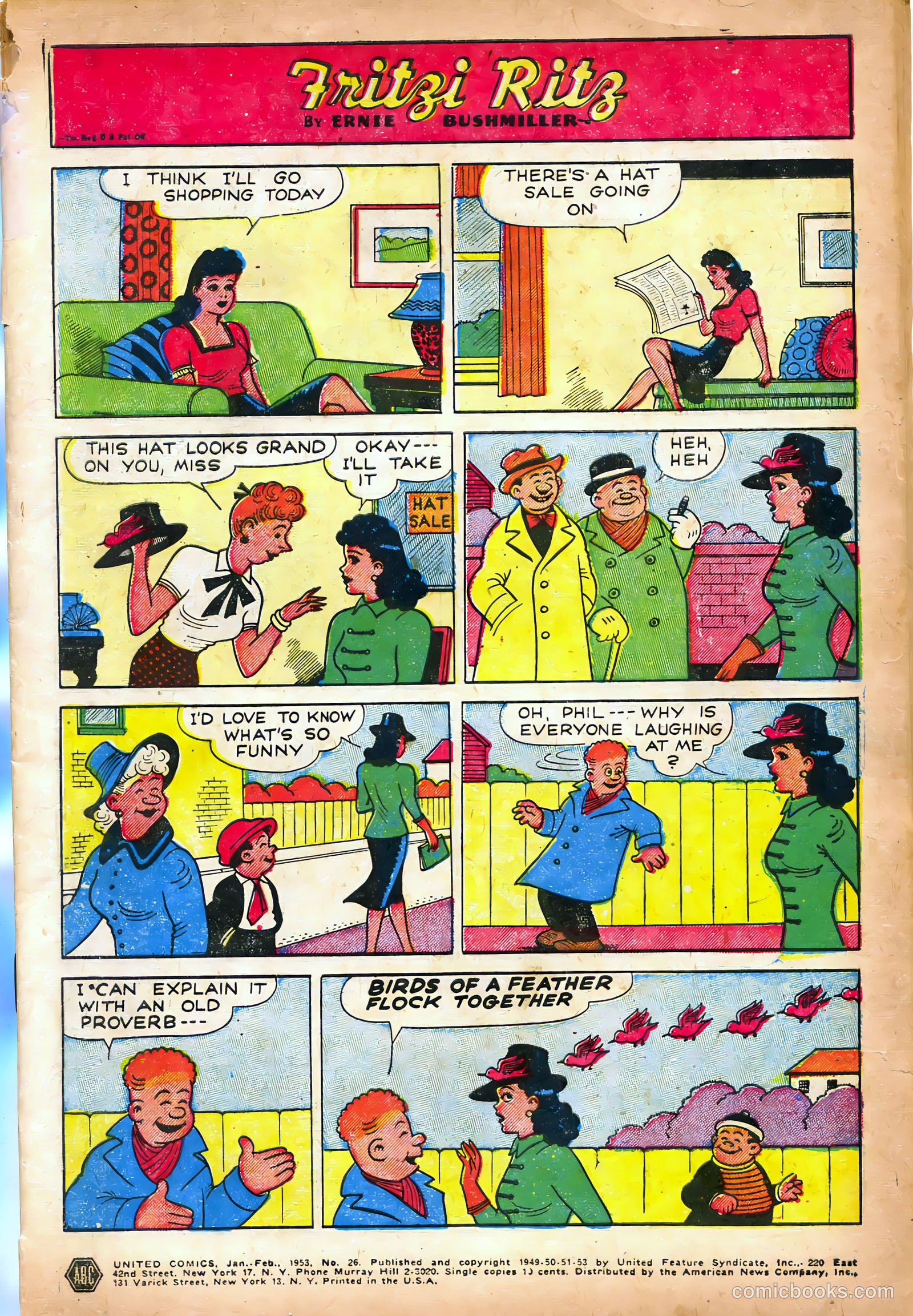United Comics #26 (1953) — page 3 of 34