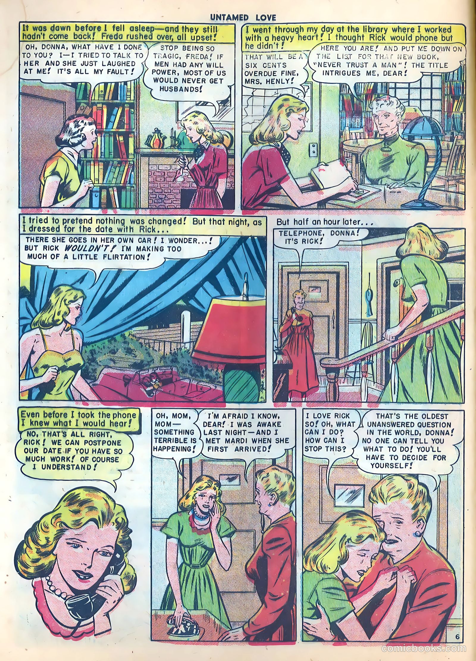 Untamed Love #1 (1950) — page 8 of 36