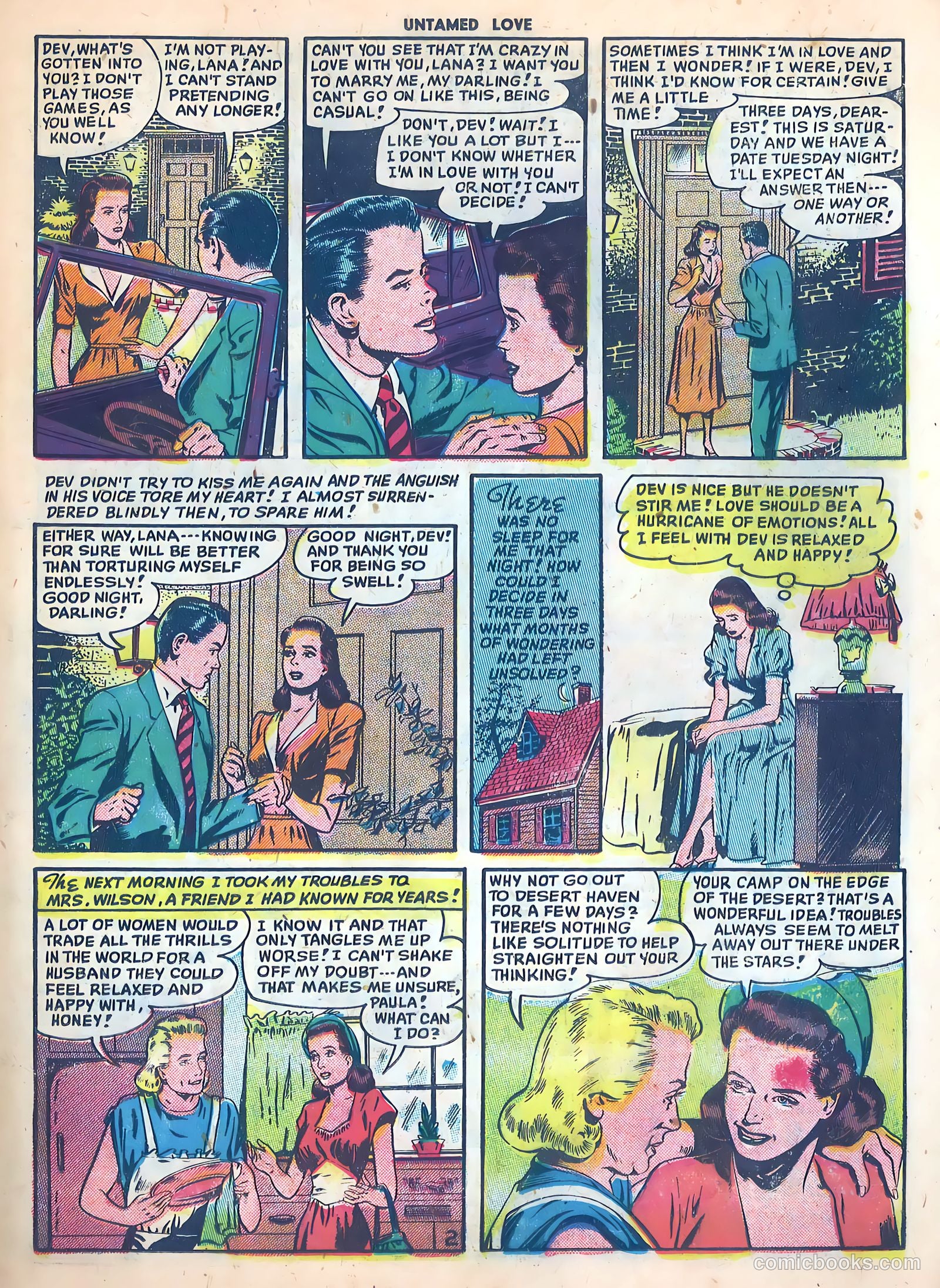Untamed Love #1 (1950) — page 19 of 36