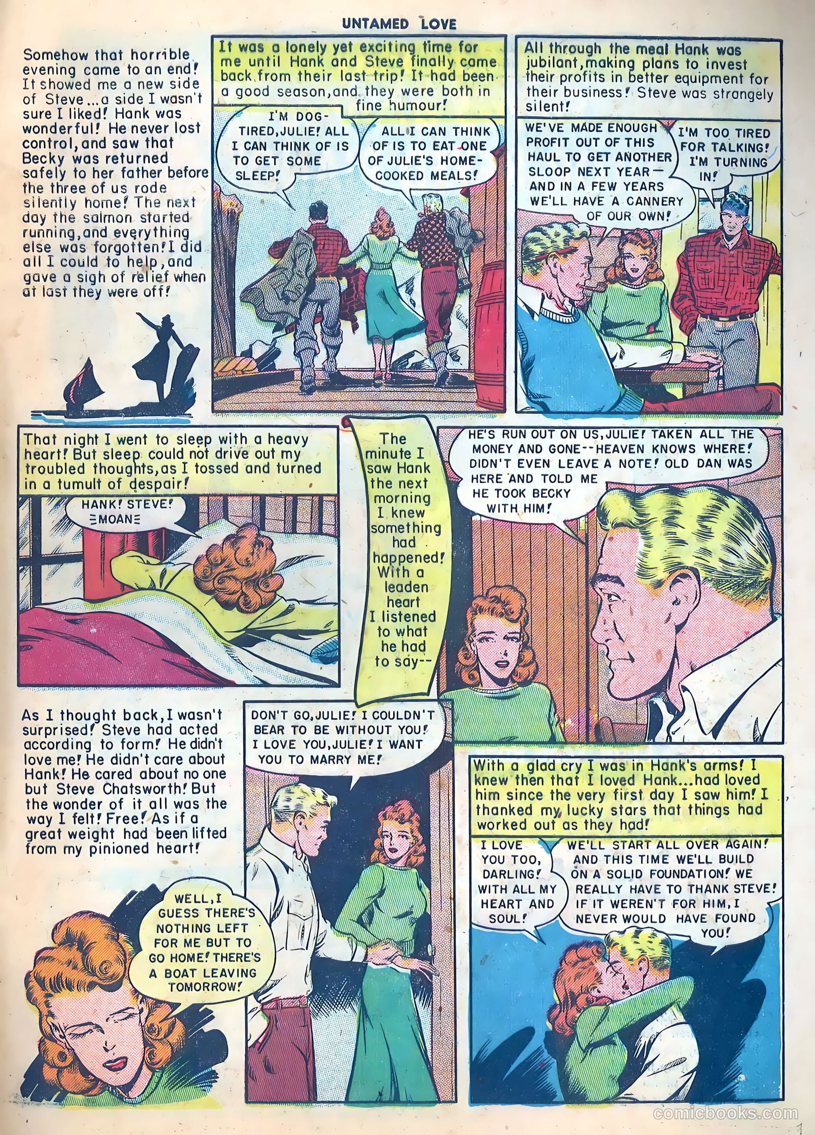 Untamed Love #1 (1950) — page 33 of 36