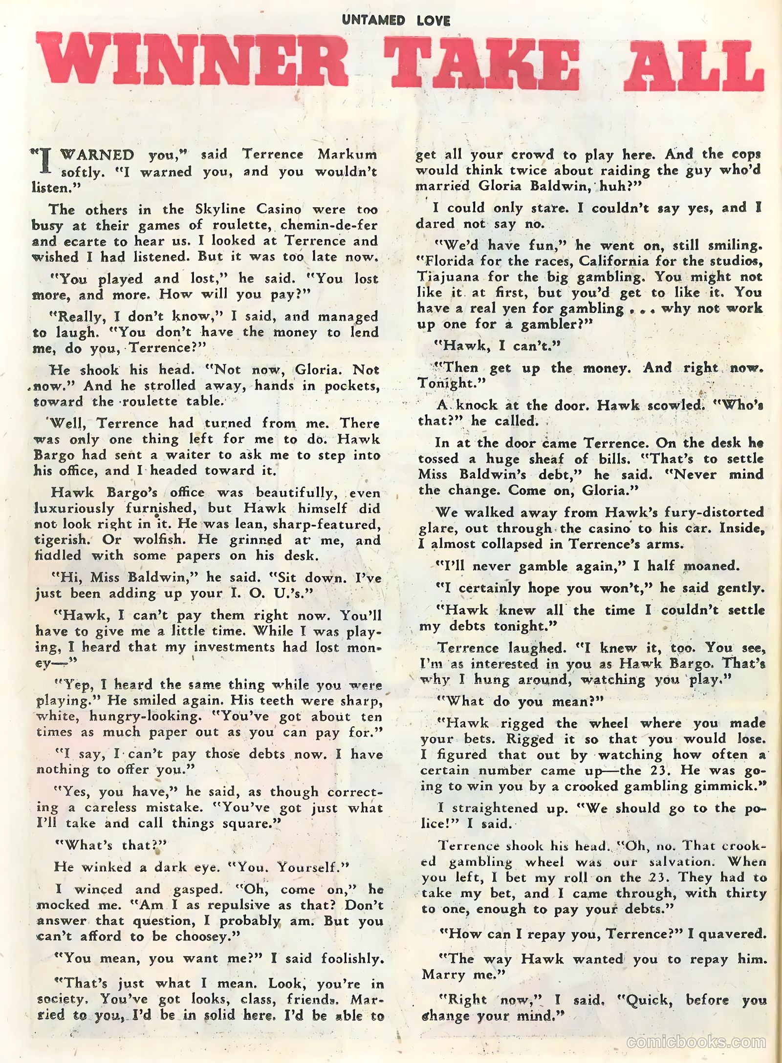 Untamed Love #4 (1950) — page 26 of 36