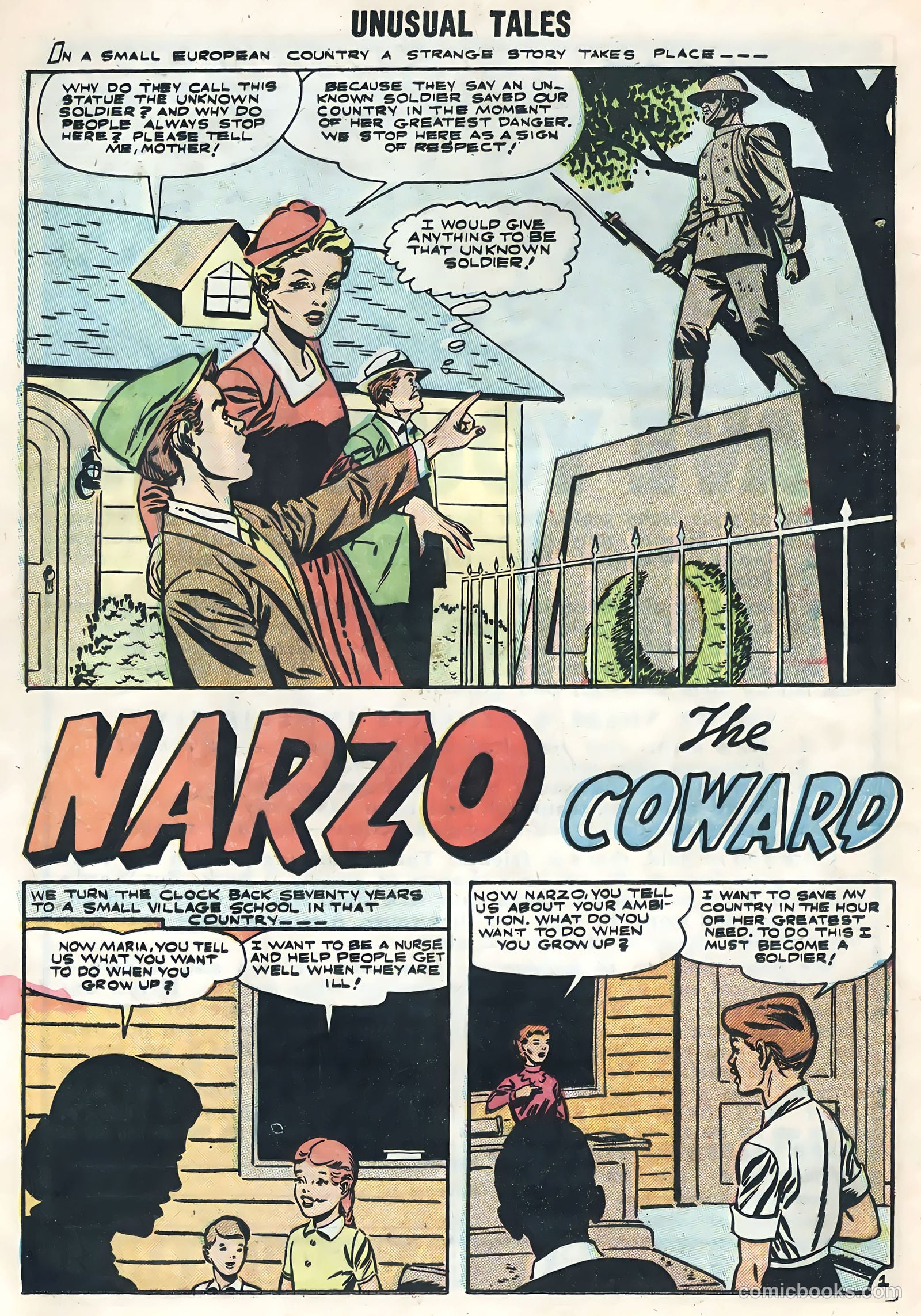 Unusual Tales #1 (1955) — page 16 of 36