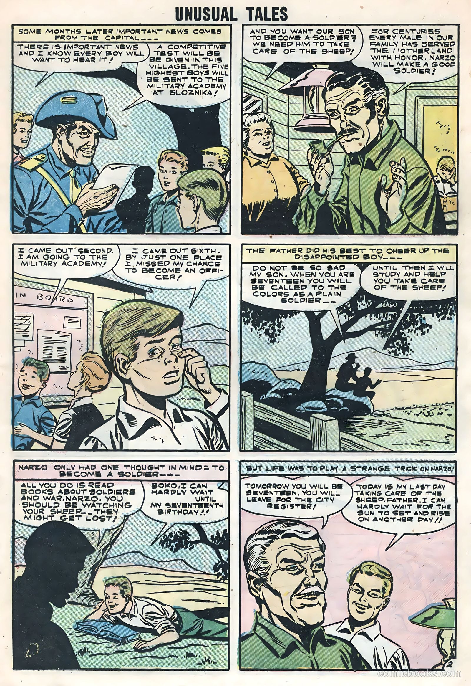 Unusual Tales #1 (1955) — page 17 of 36