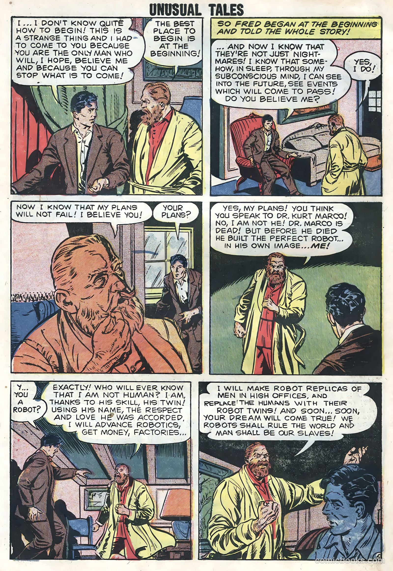 Unusual Tales #11 (1958) — page 64 of 68