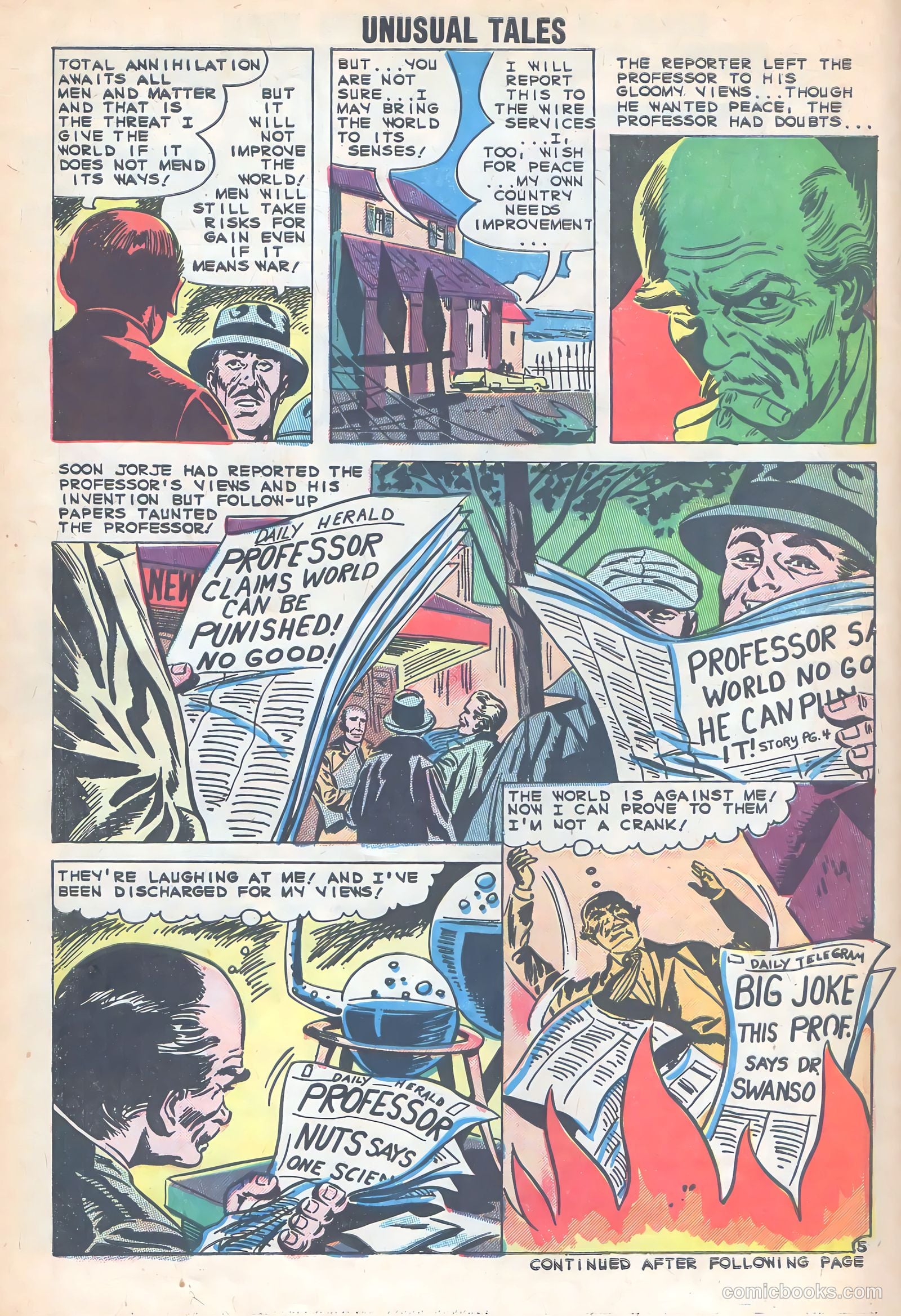 Unusual Tales #24 (1960) — page 30 of 36