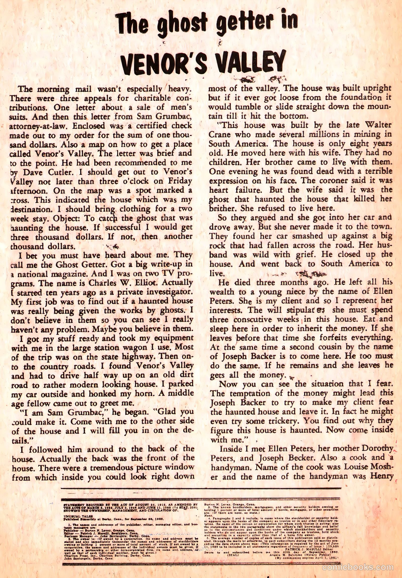 Unusual Tales #27 (1961) — page 25 of 37