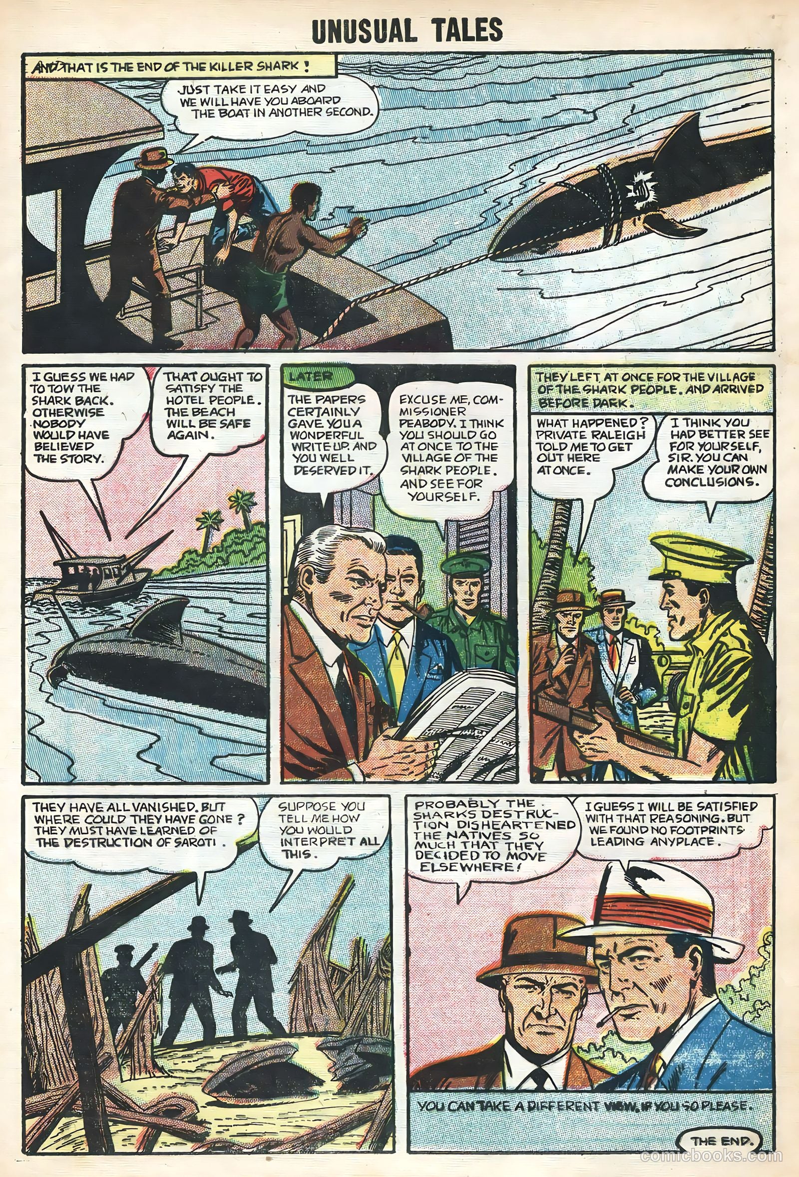 Unusual Tales #3 (1956) — page 33 of 36
