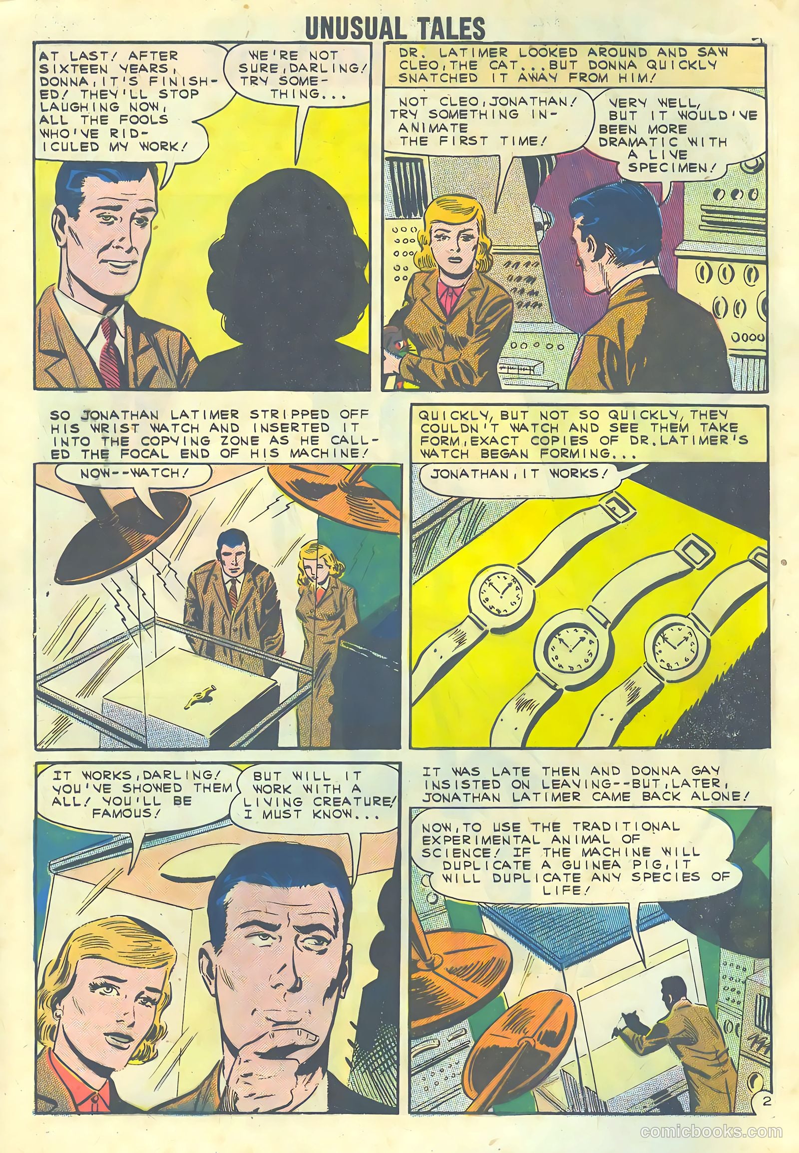 Unusual Tales #32 (1962) — page 4 of 36