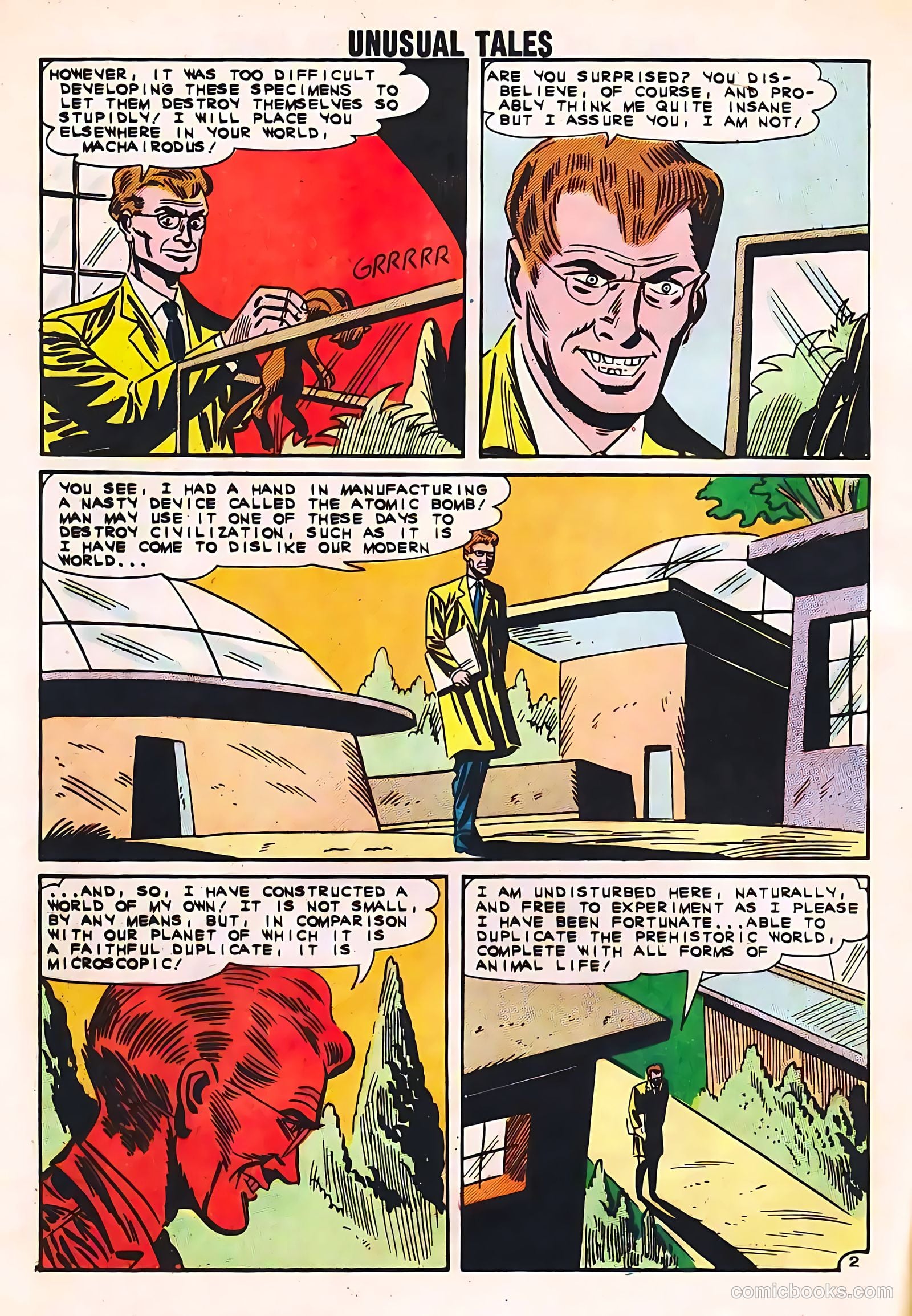 Unusual Tales #34 (1962) — page 4 of 36