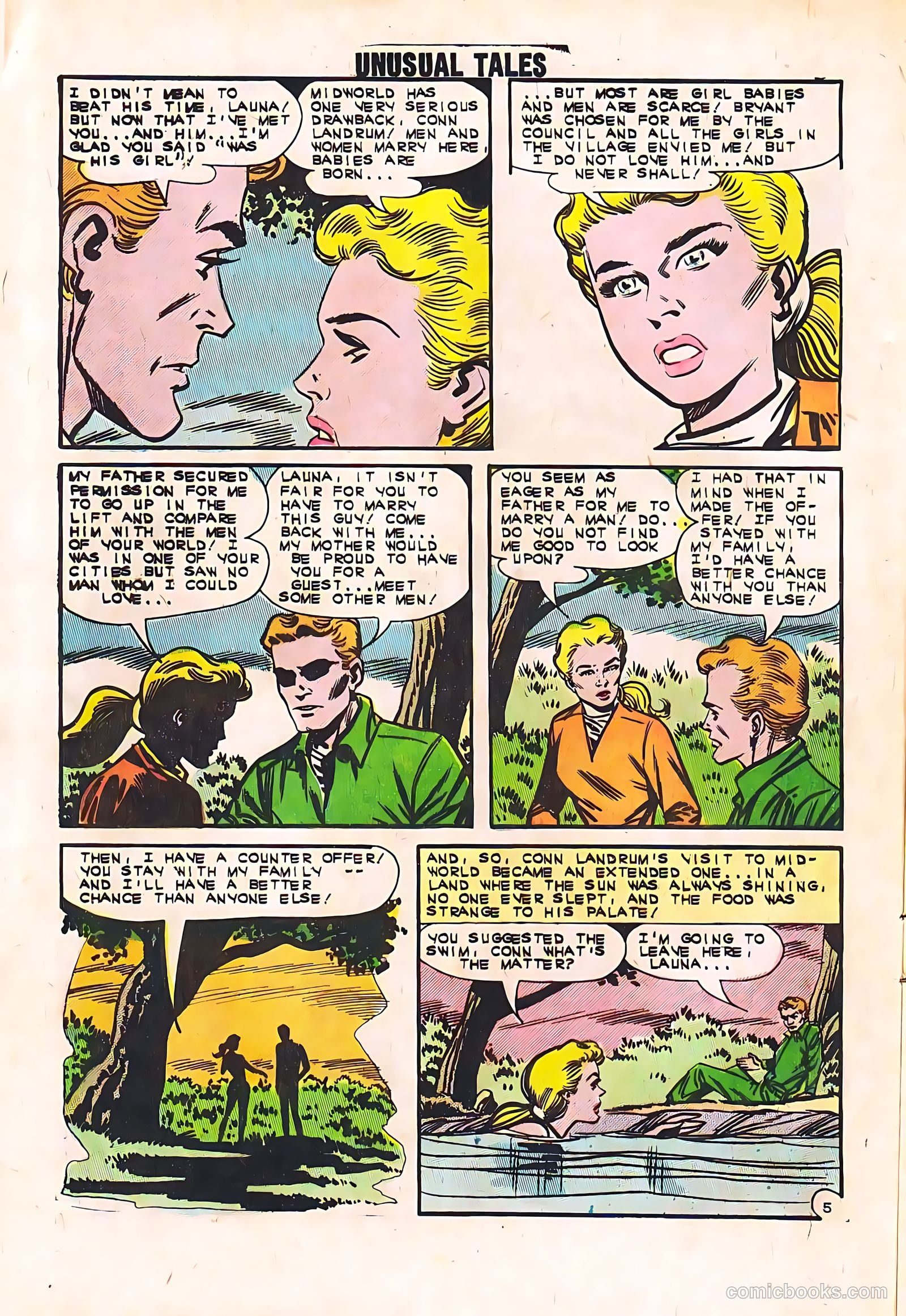 Unusual Tales #39 (1985) — page 8 of 36