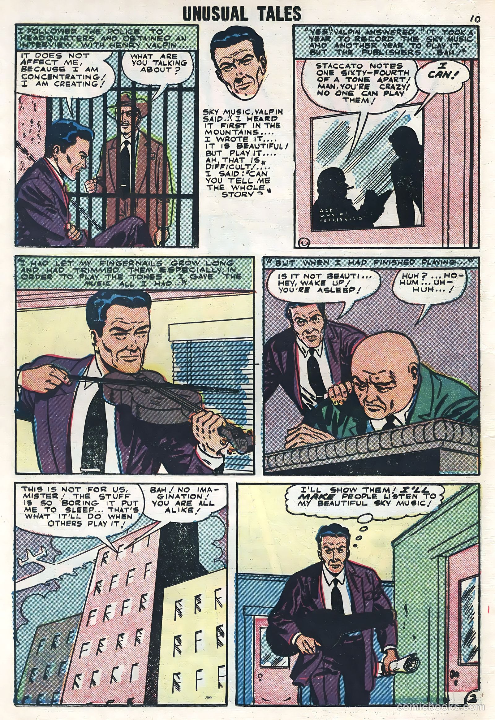 Unusual Tales #4 (1956) — page 12 of 36