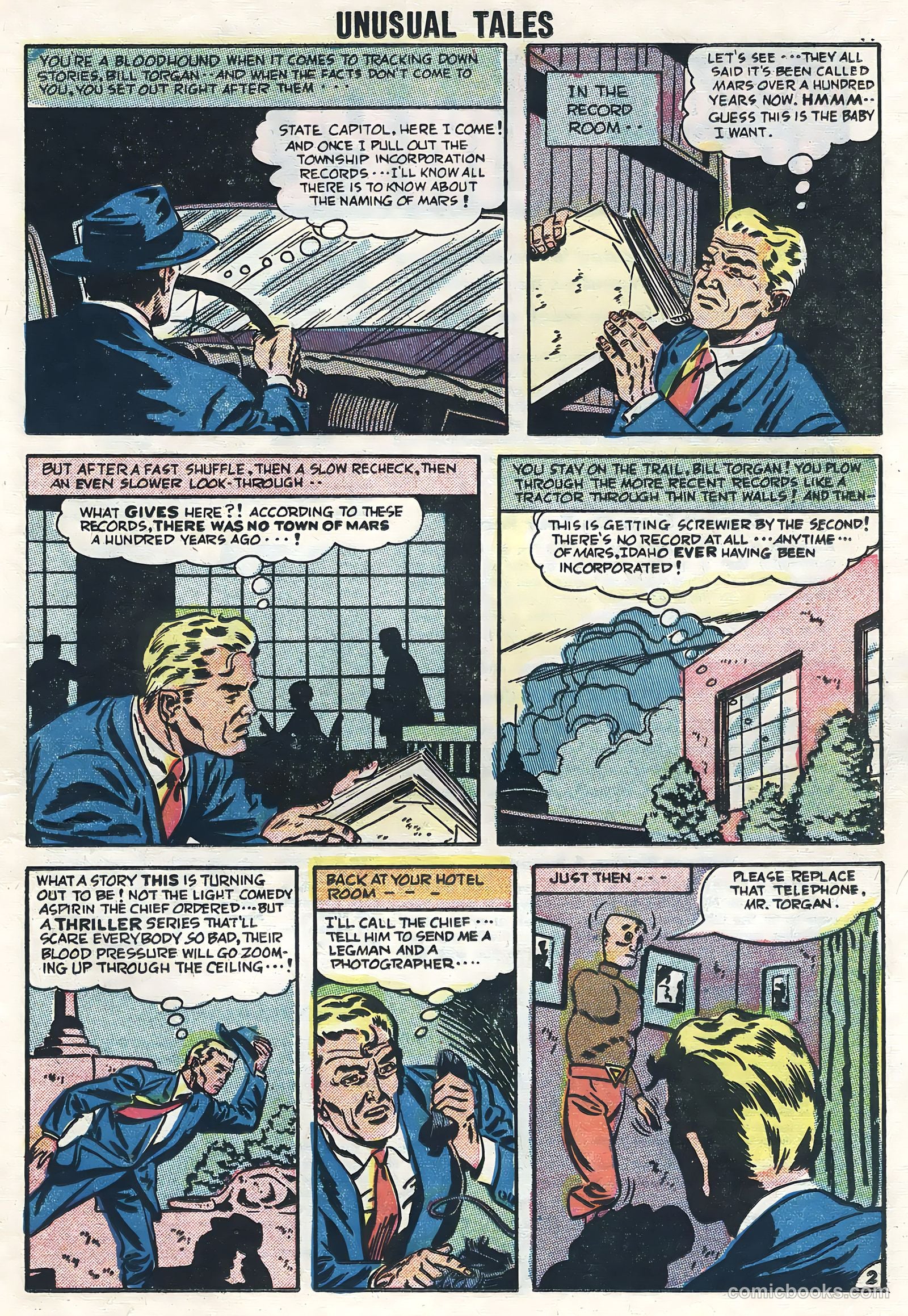 Unusual Tales #4 (1956) — page 21 of 36