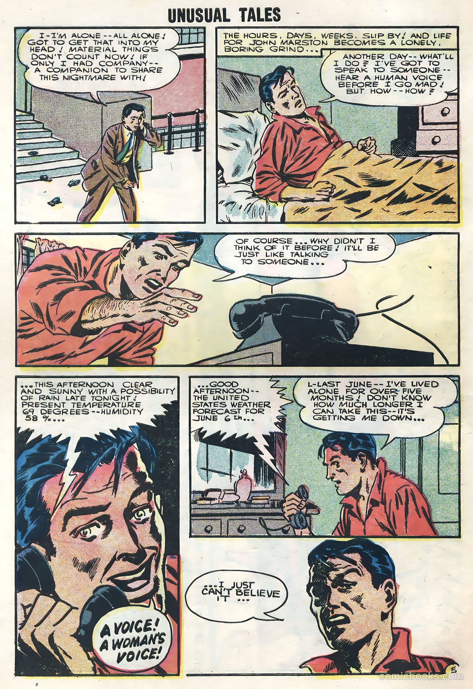 Unusual Tales #4 (1956) — page 32 of 36