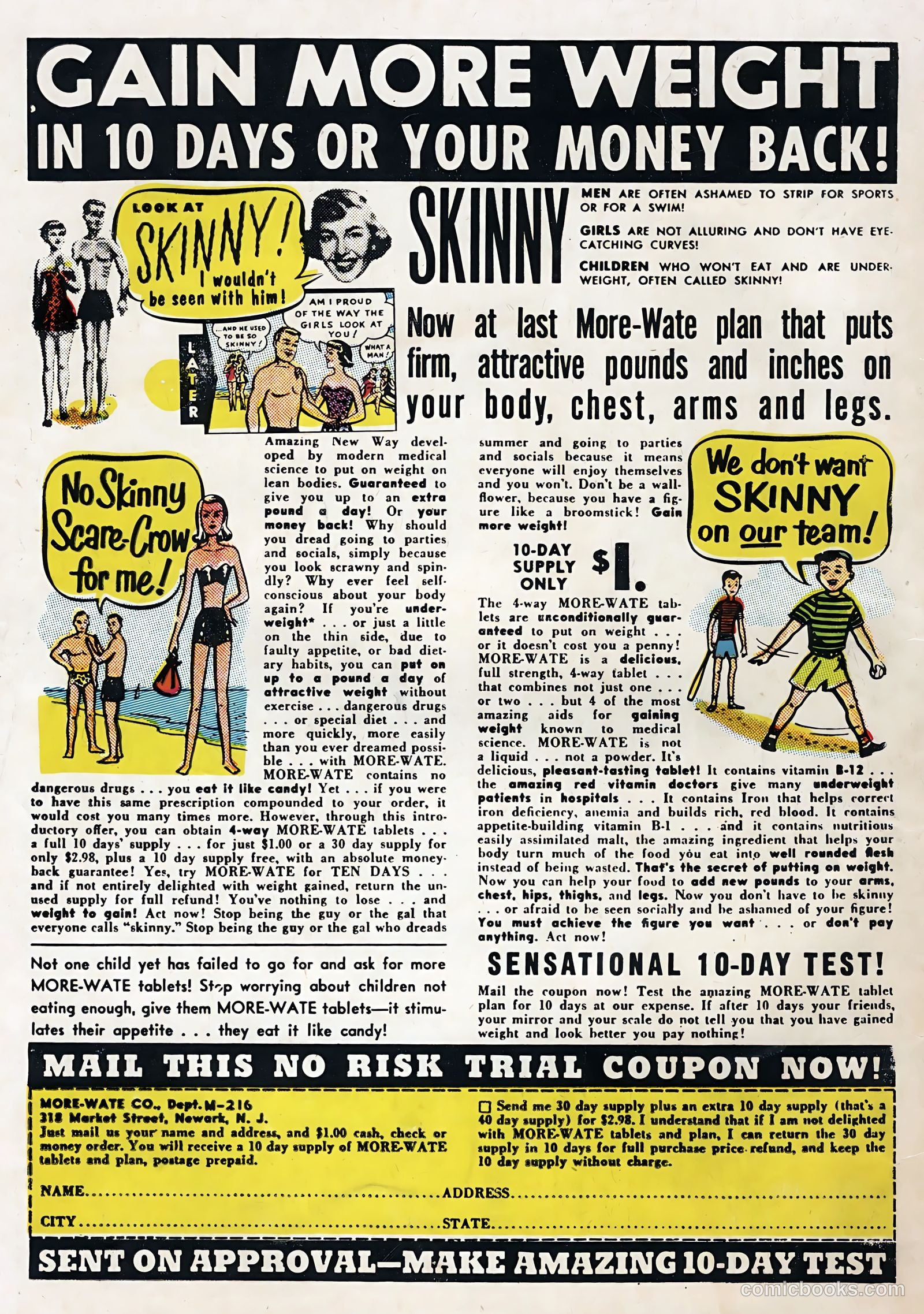 Unusual Tales #4 (1956) — page 36 of 36