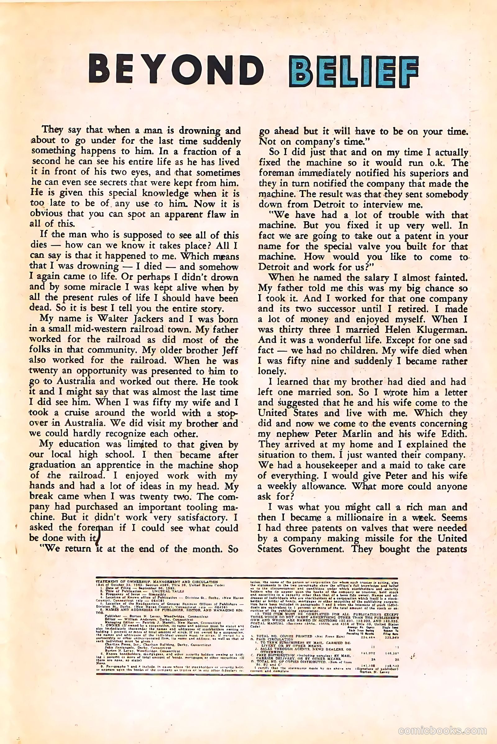 Unusual Tales #44 (1961) — page 19 of 36