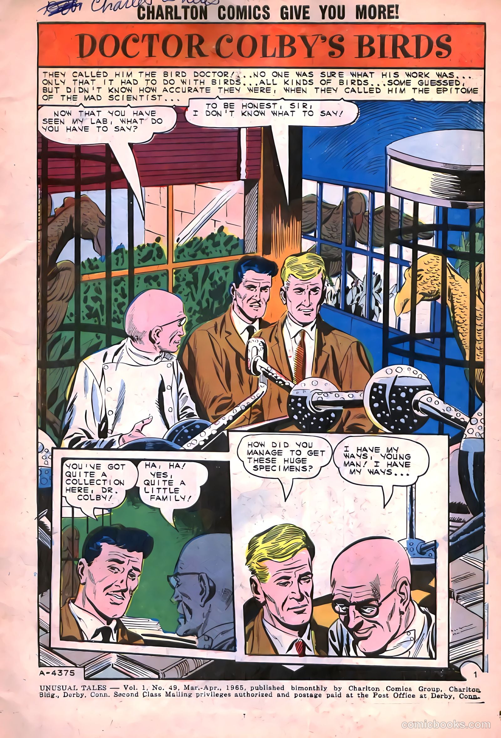 Unusual Tales #49 (1965) — page 3 of 36