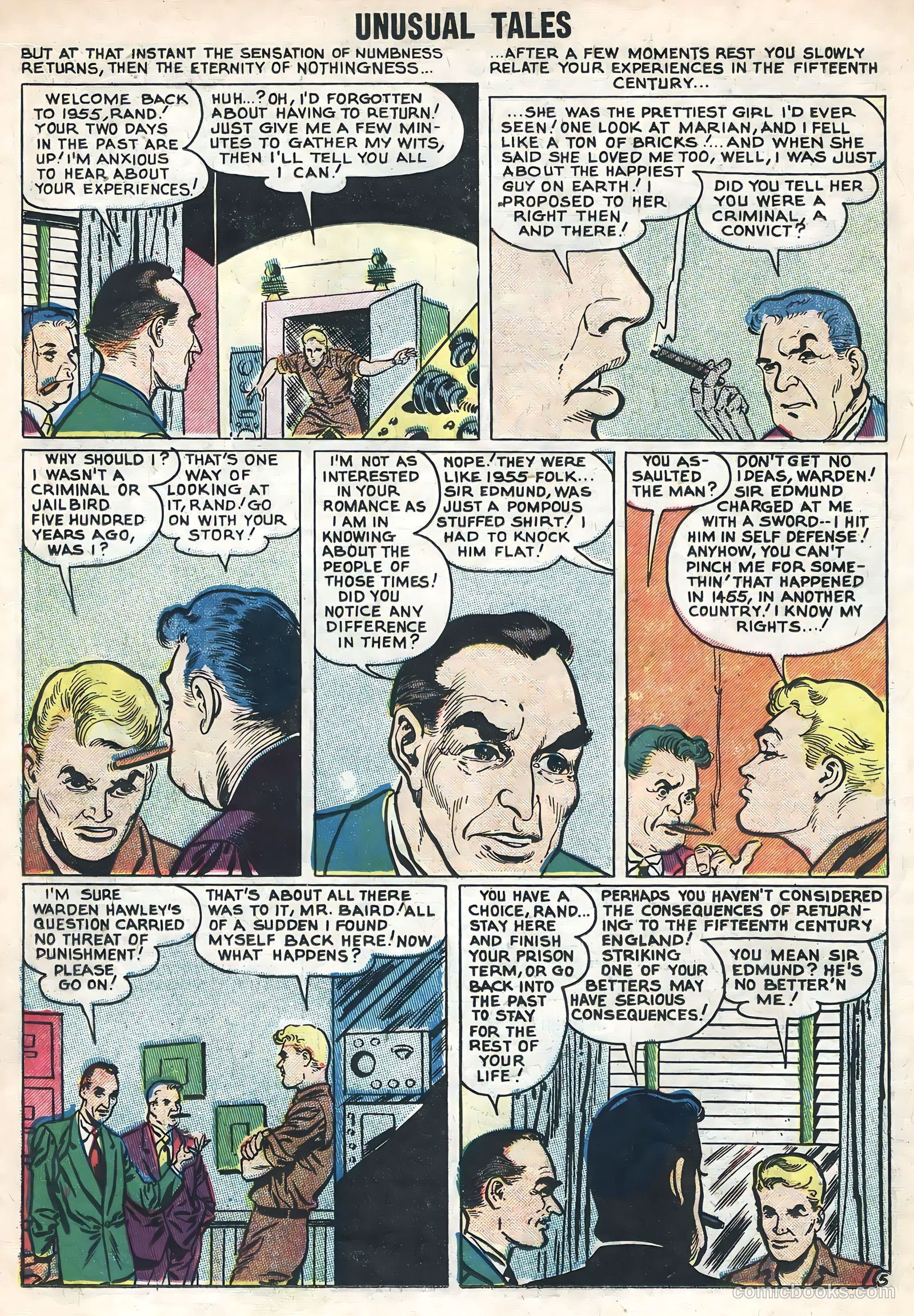 Unusual Tales #5 (1956) — page 18 of 36