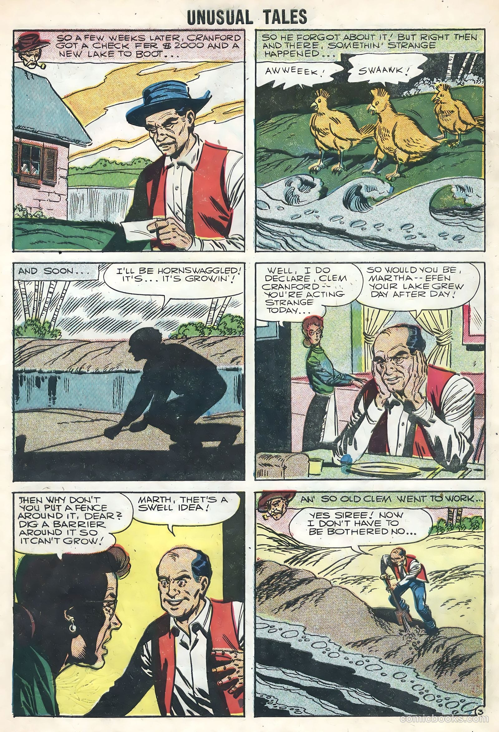Unusual Tales #5 (1956) — page 28 of 36