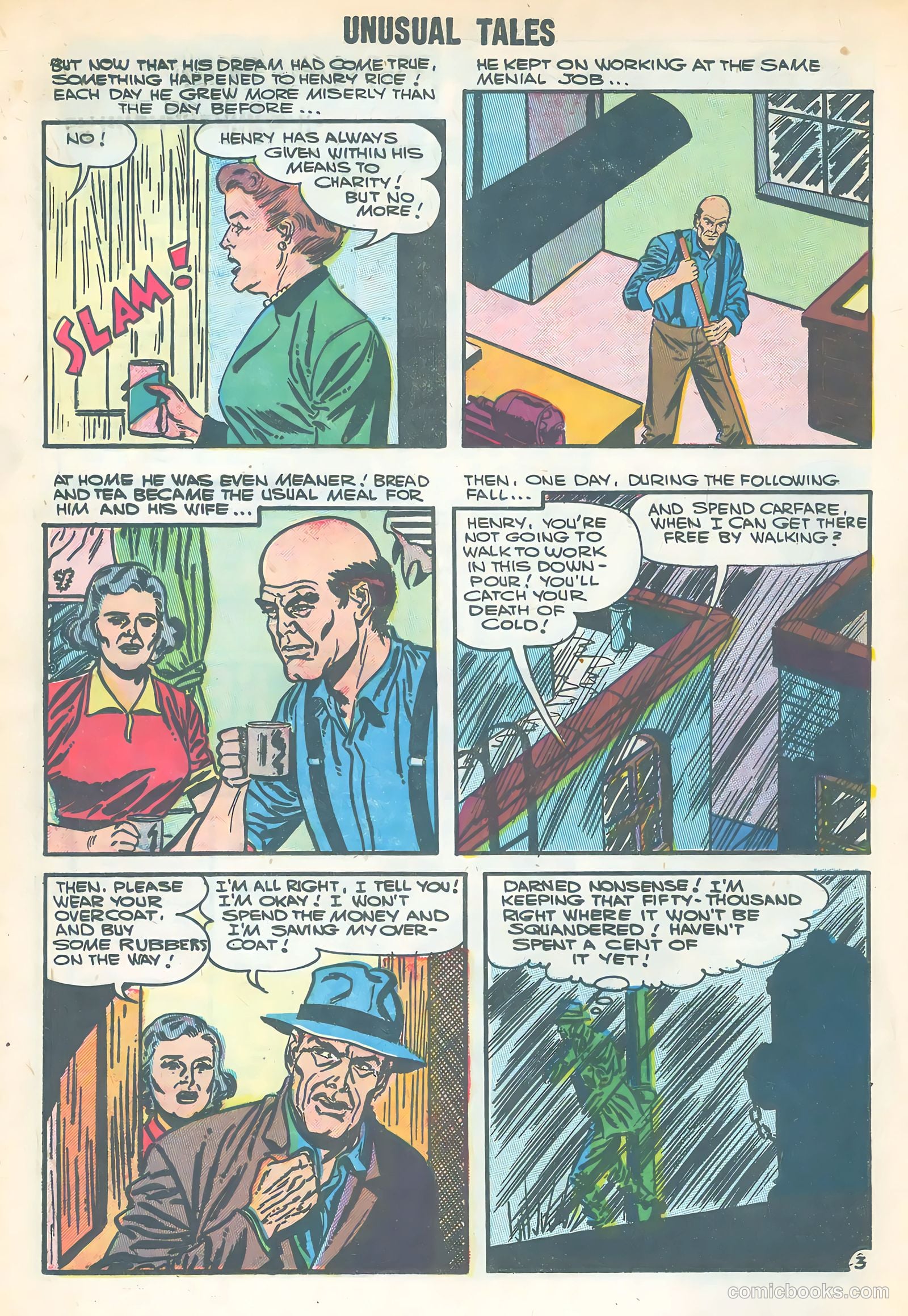 Unusual Tales #6 (1957) — page 16 of 36