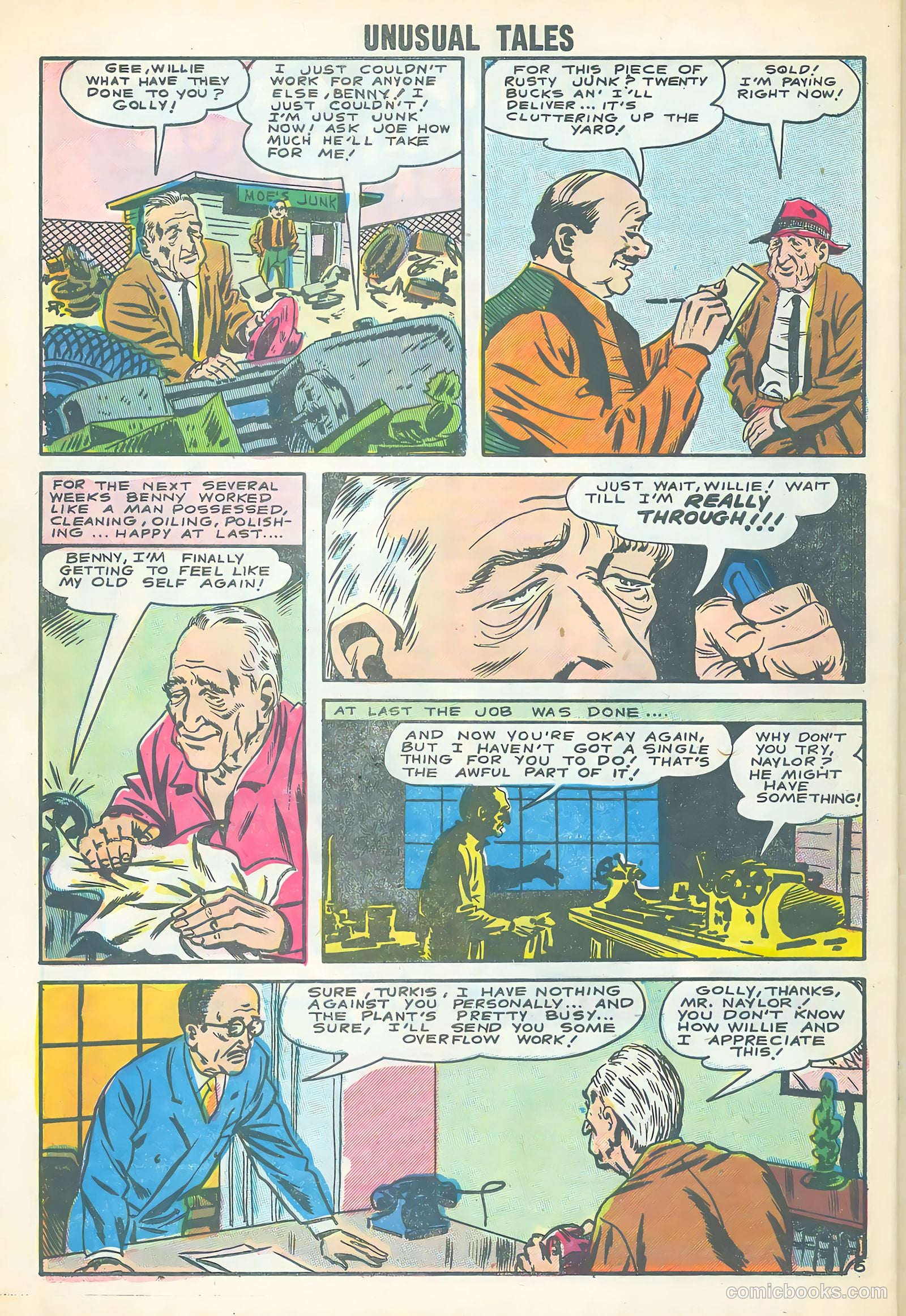 Unusual Tales #6 (1957) — page 32 of 36