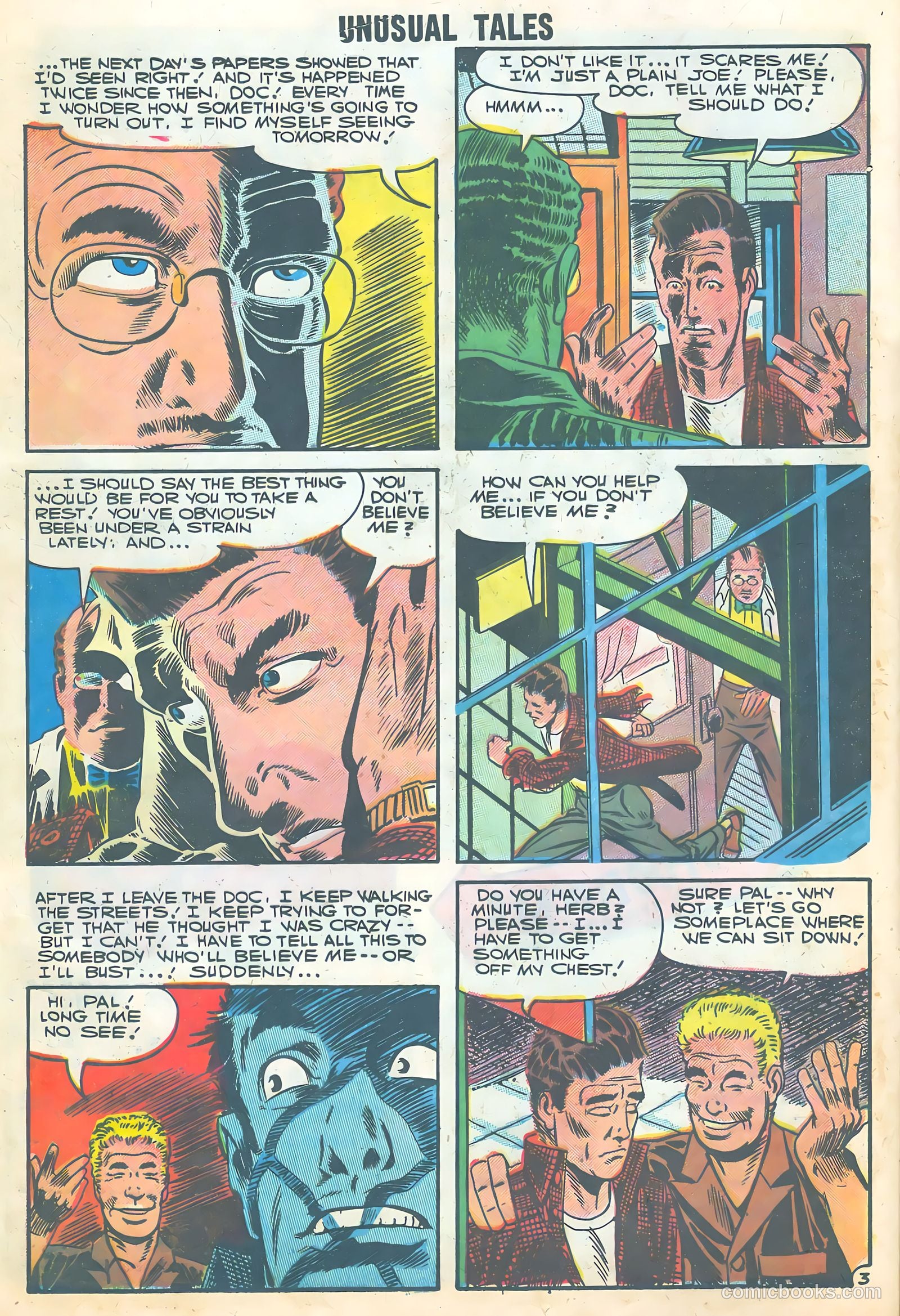 Unusual Tales #7 (1957) — page 16 of 36
