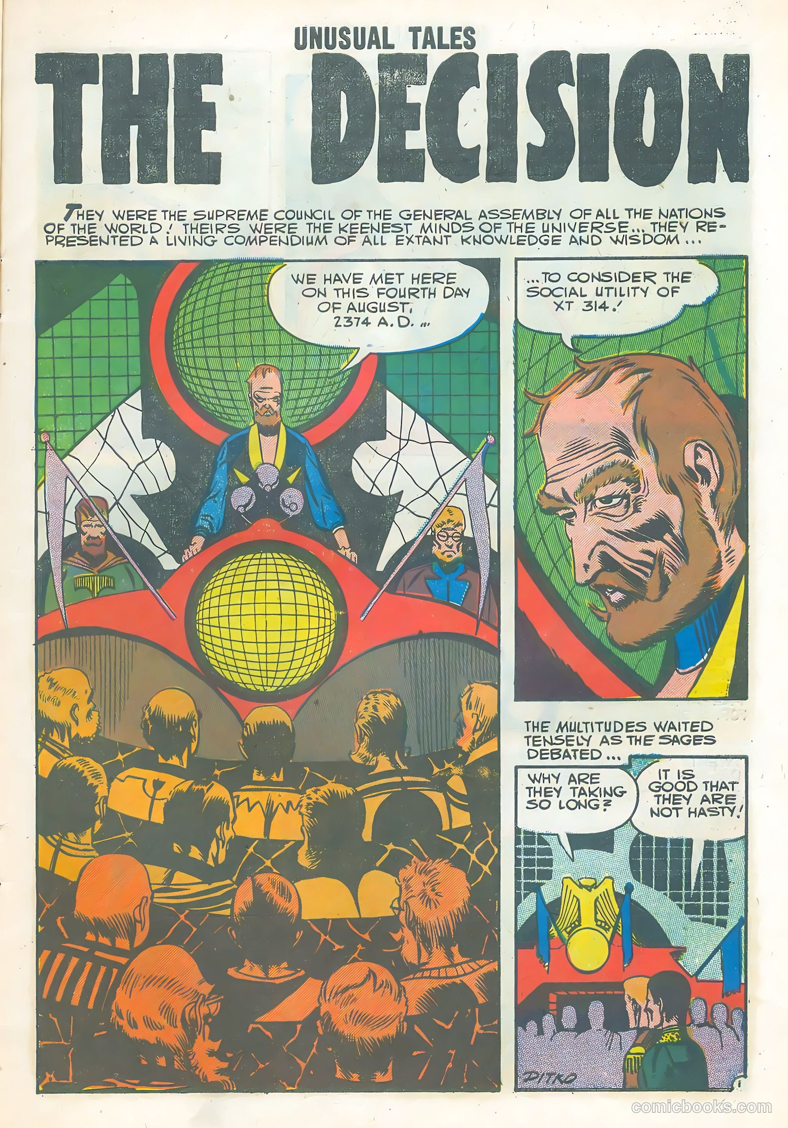 Unusual Tales #8 (1957) — page 7 of 36