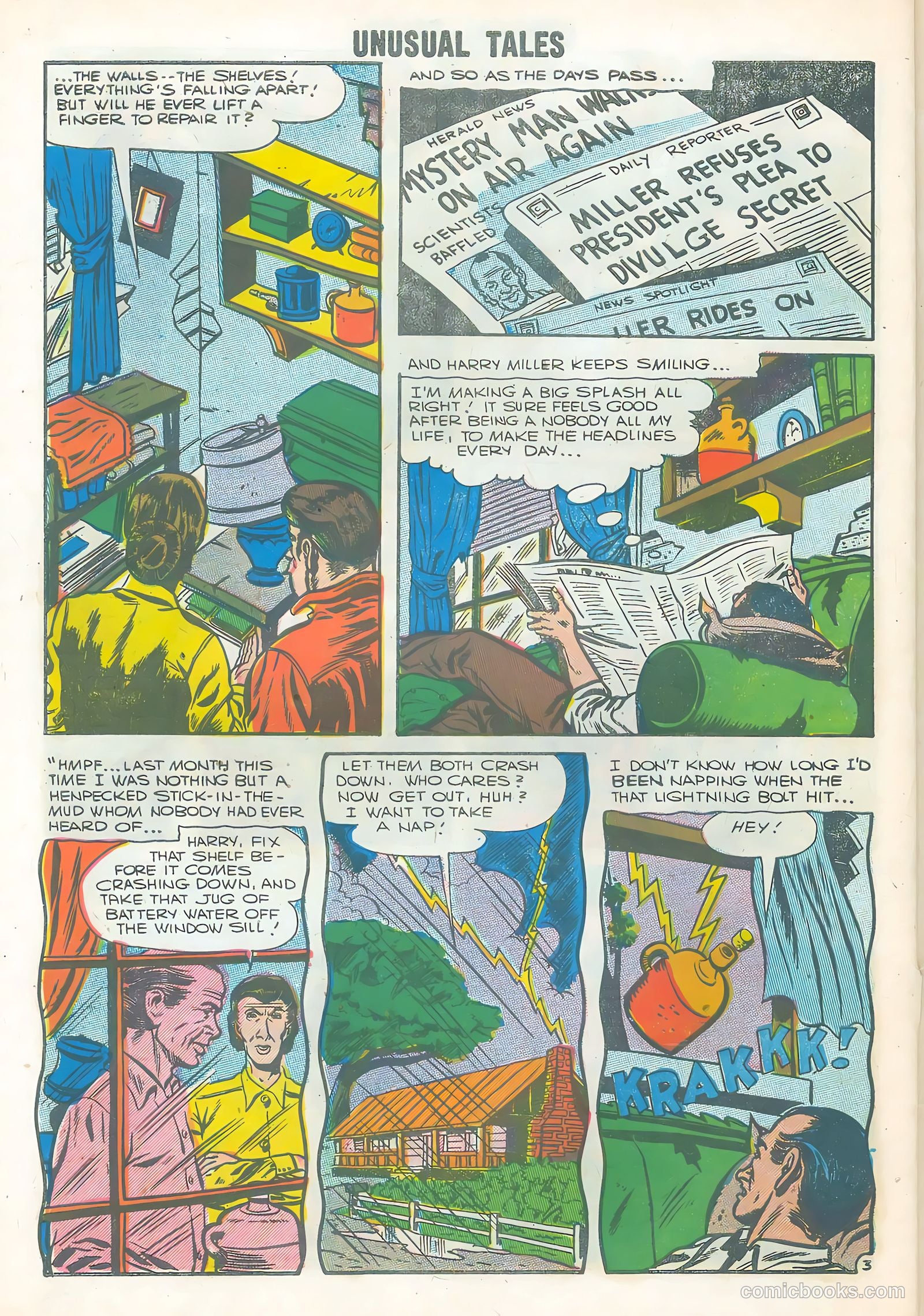 Unusual Tales #8 (1957) — page 30 of 36
