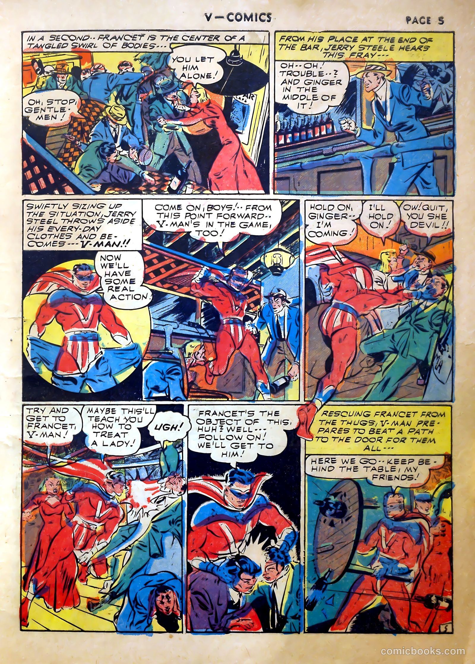 V...- Comics #2 (1942) — page 6 of 67