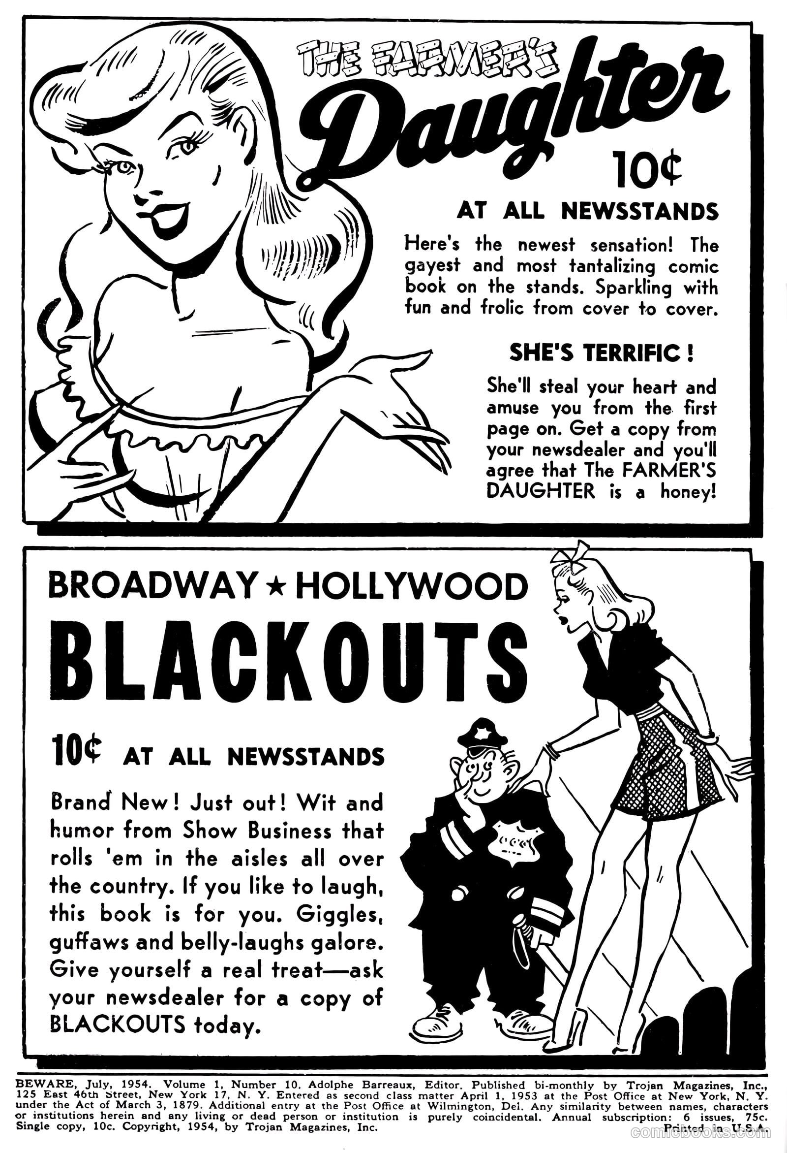 Beware #10 (1954) — page 2 of 36
