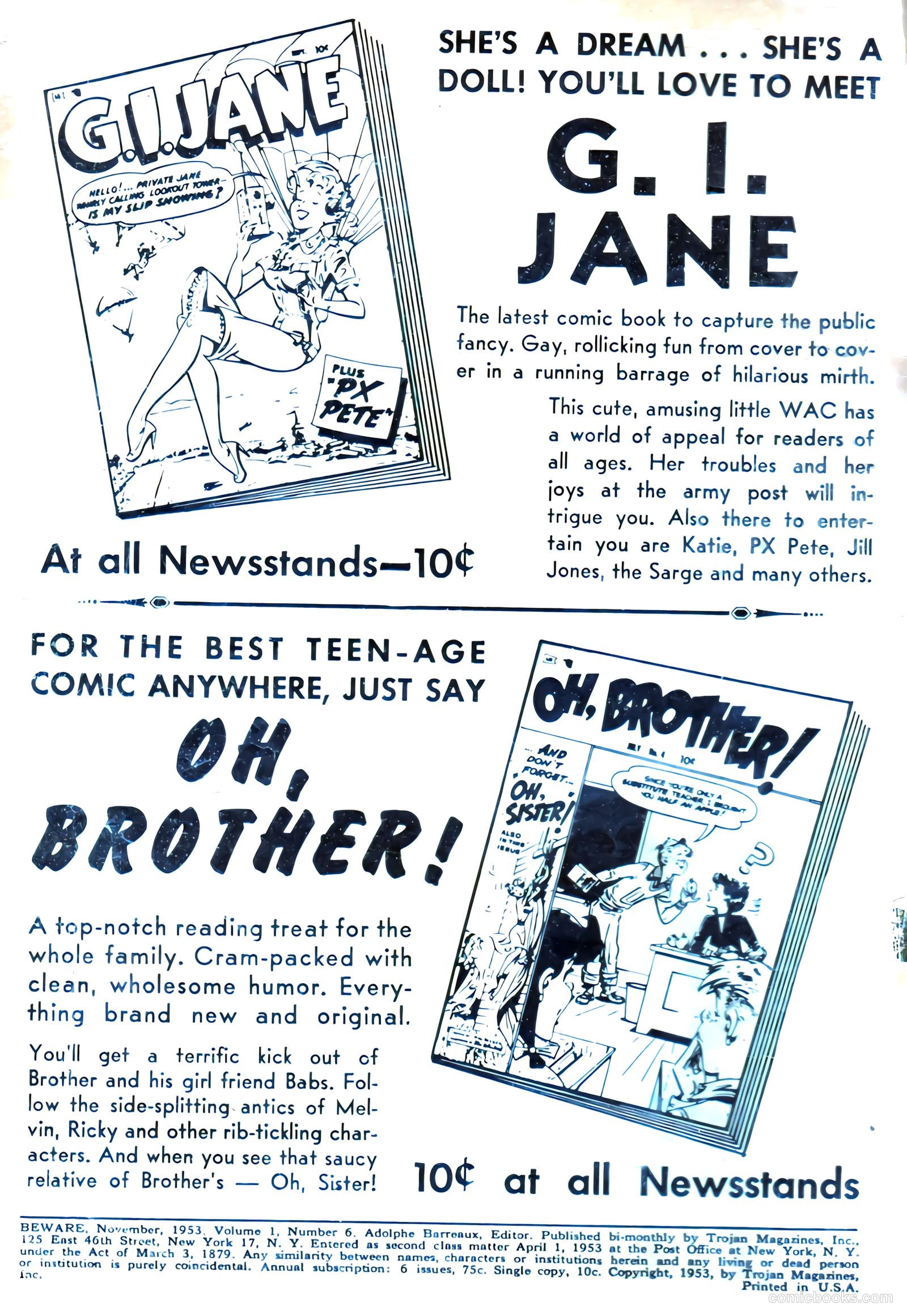 Beware #6 (1953) — page 2 of 36