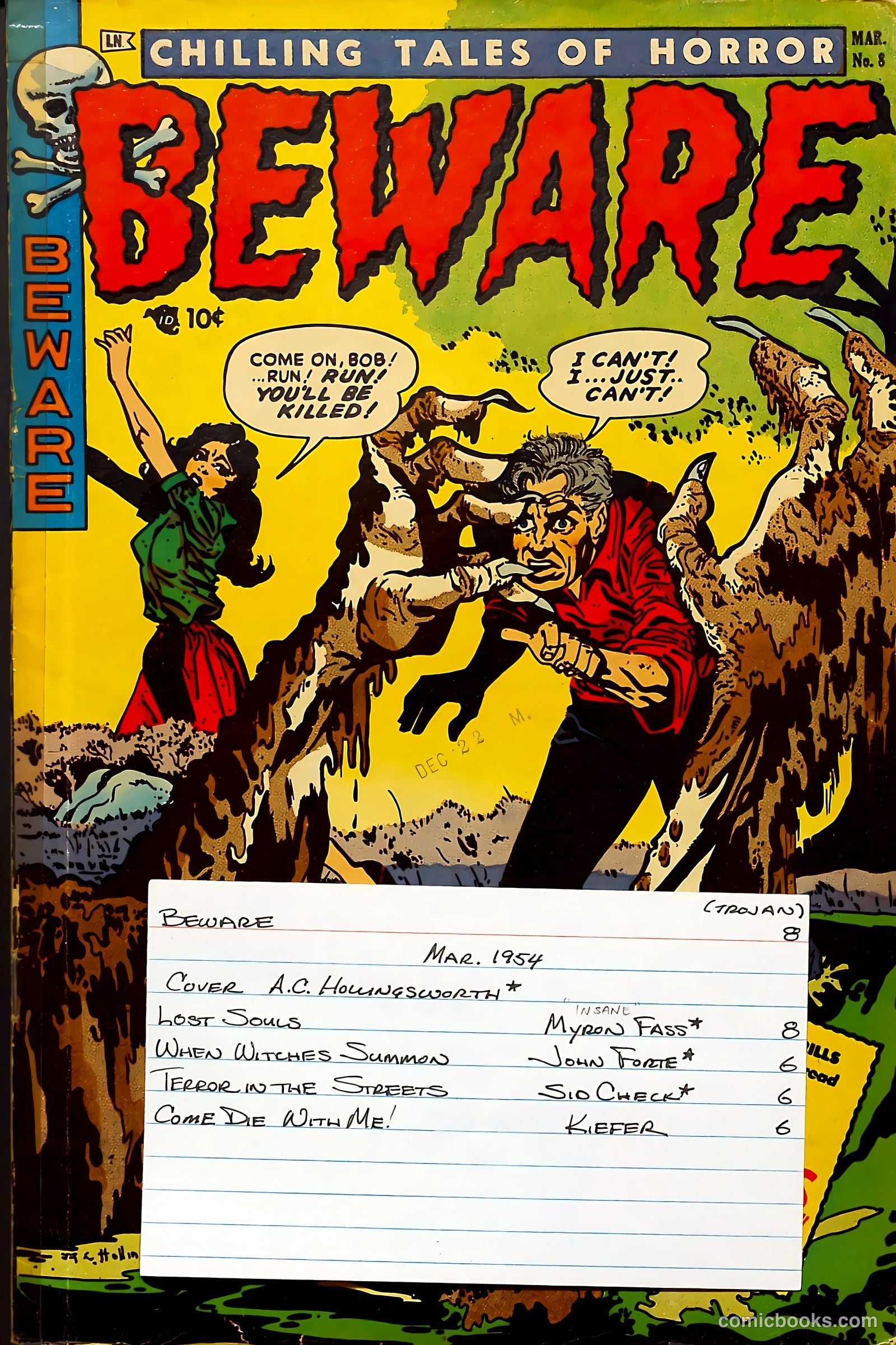 Beware #8 (1954) — page 37 of 37