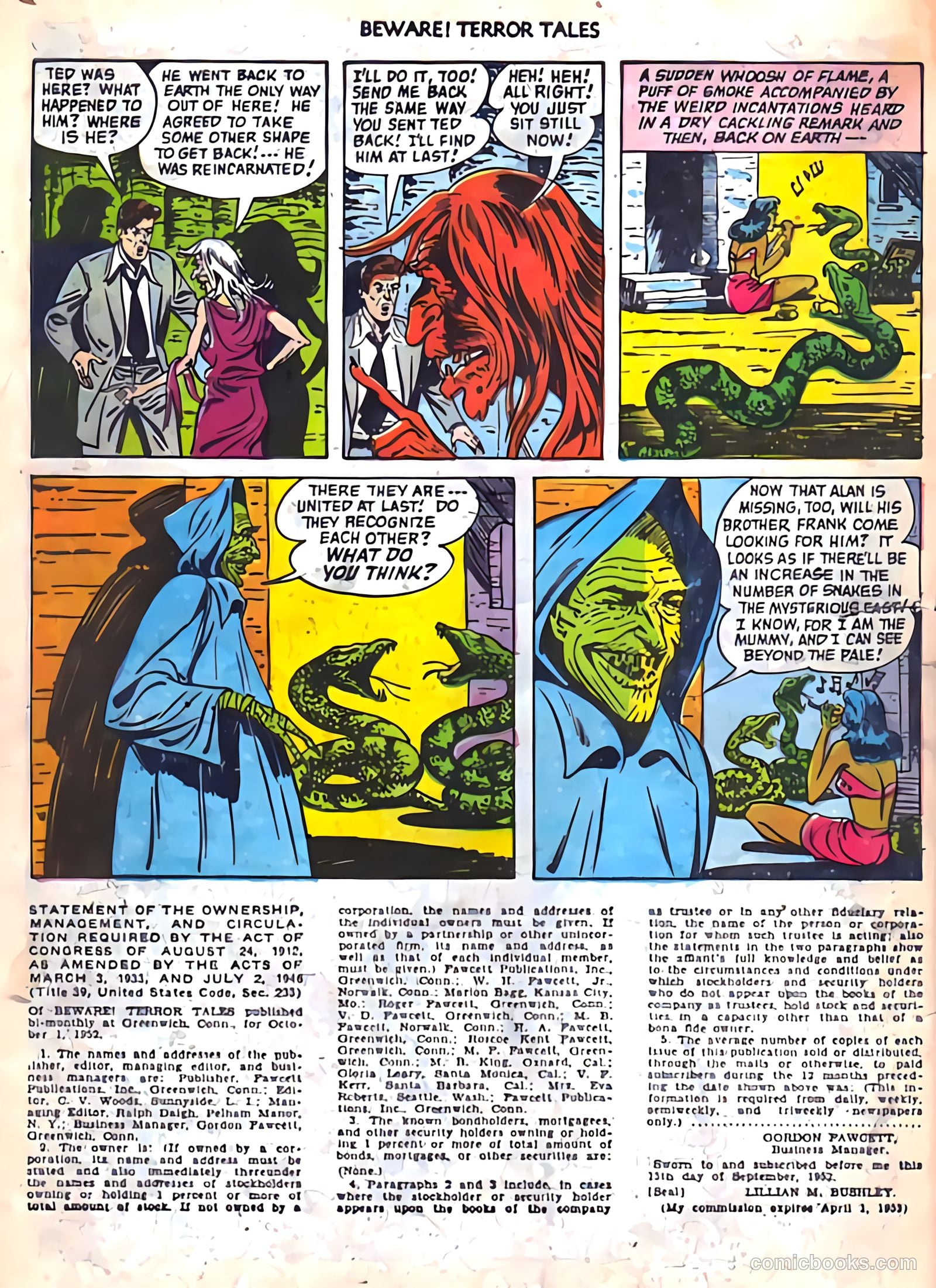 Beware! Terror Tales #6 (1953) — page 34 of 36