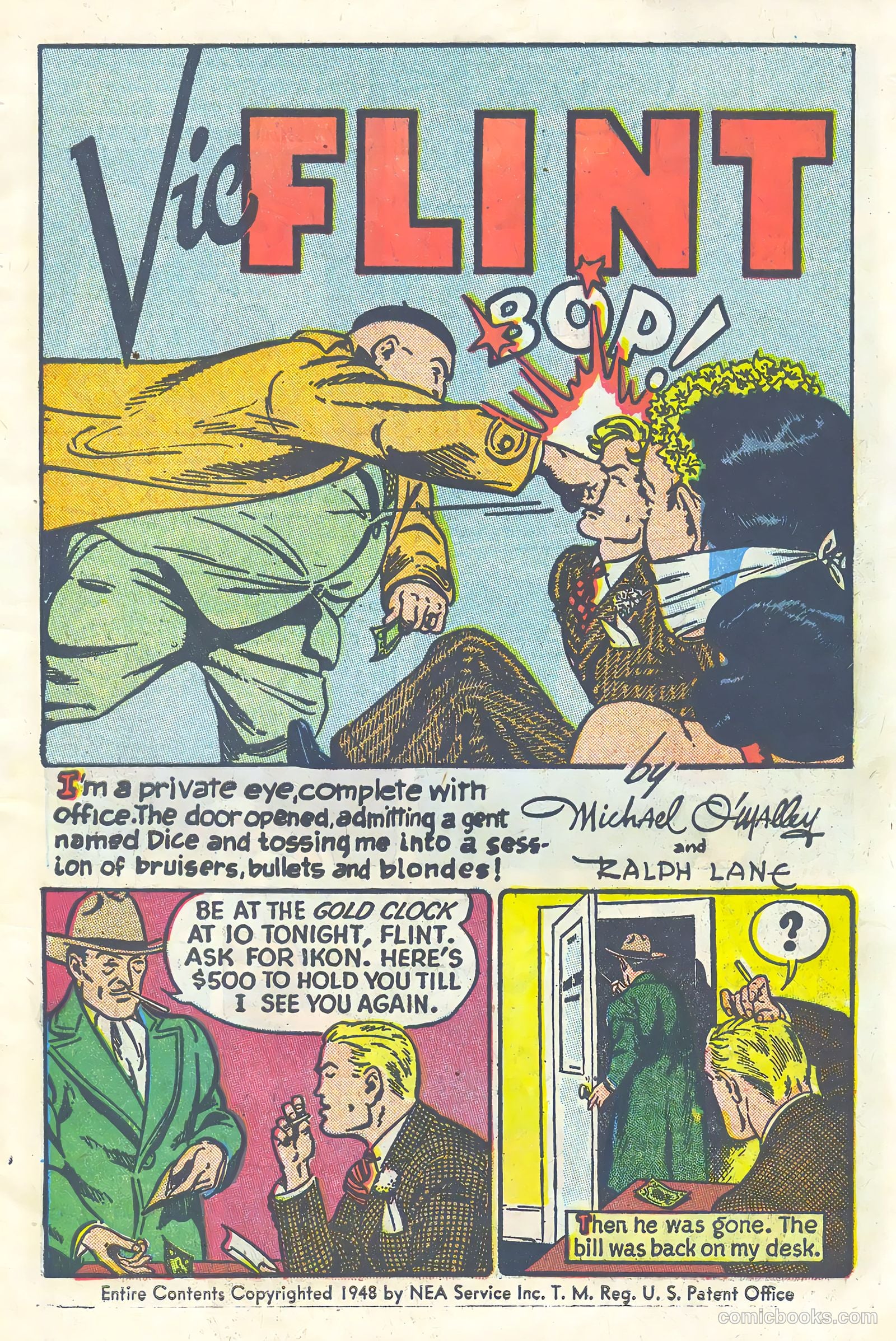 Vic Flint #1 (1948) — page 3 of 36