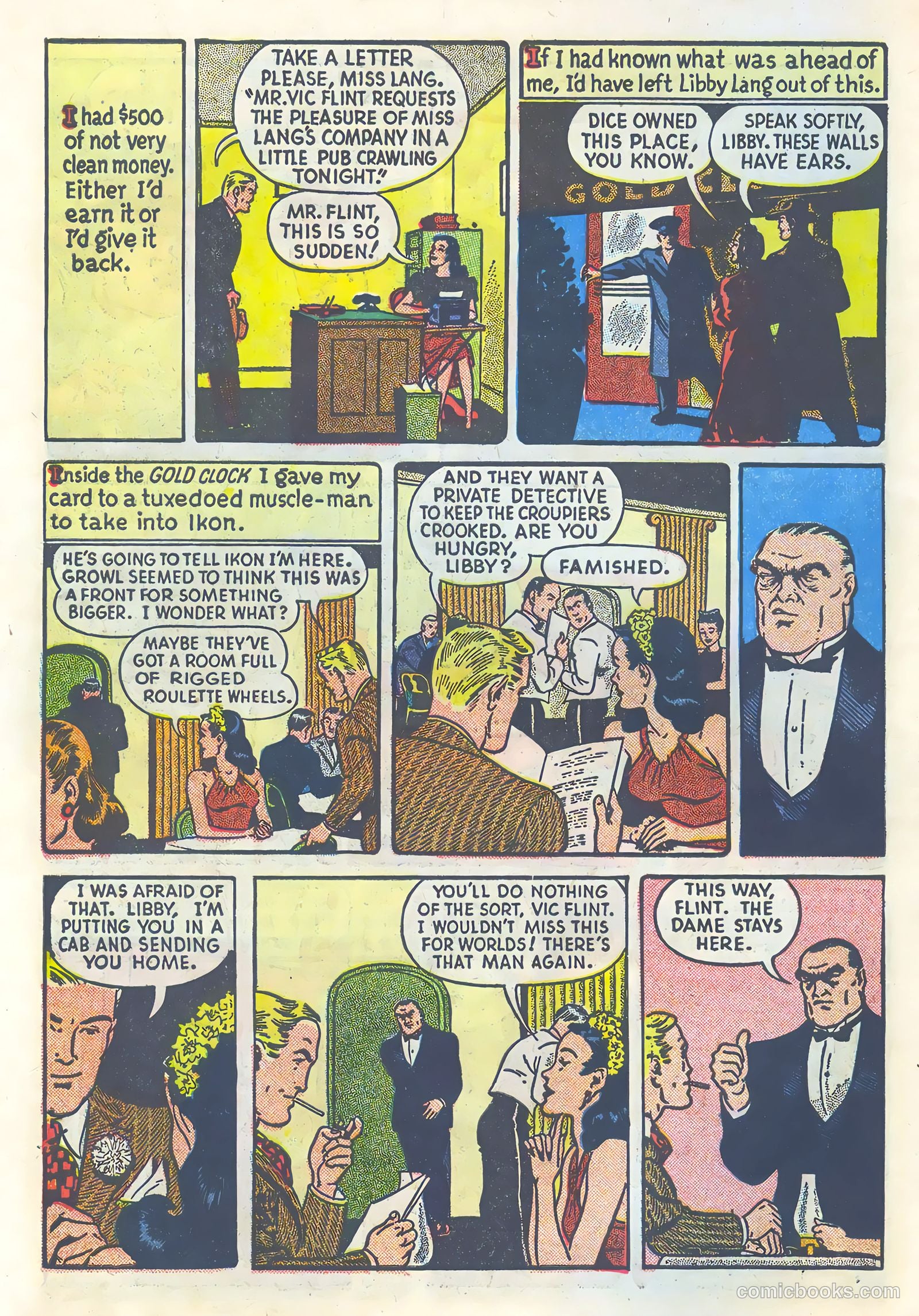 Vic Flint #1 (1948) — page 6 of 36