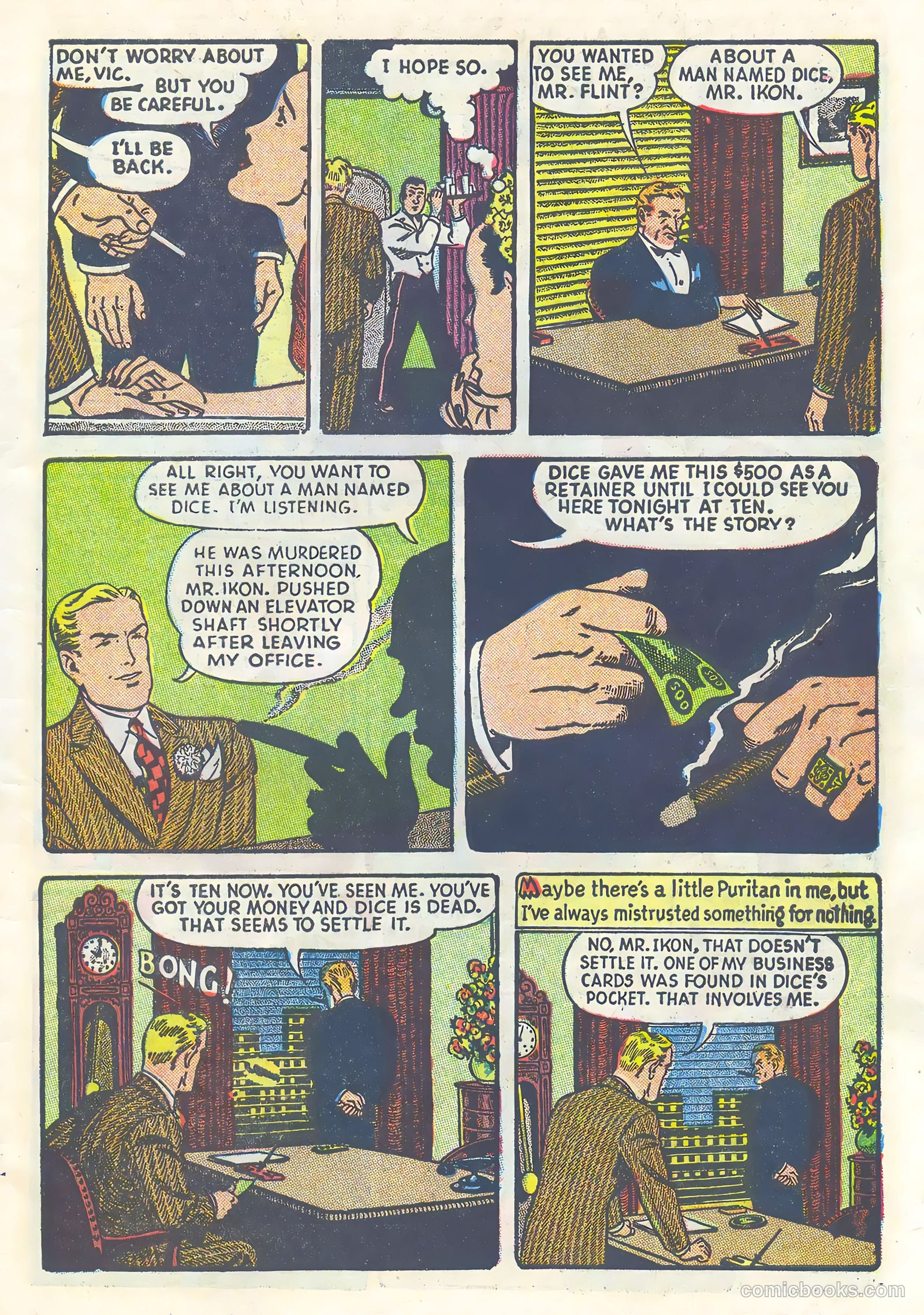 Vic Flint #1 (1948) — page 7 of 36