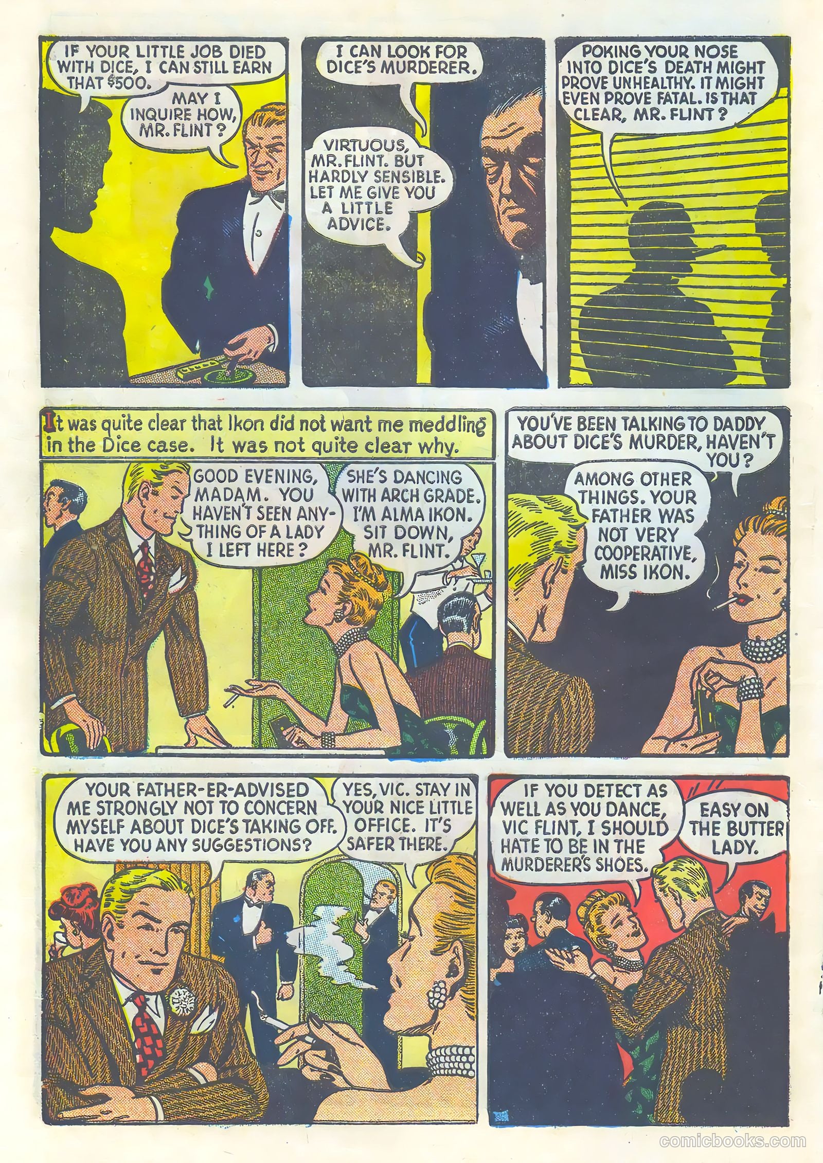 Vic Flint #1 (1948) — page 8 of 36