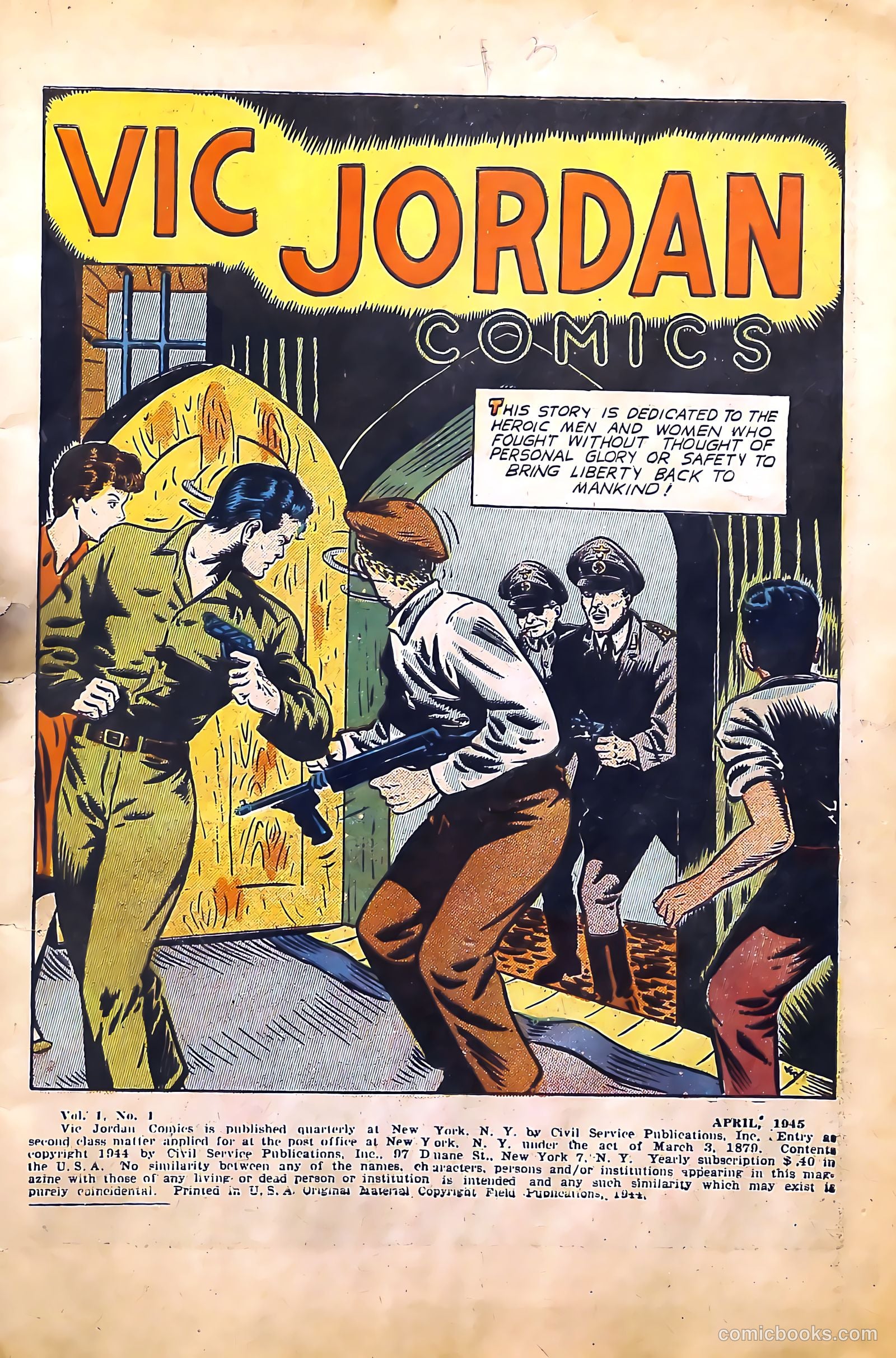 Vic Jordan #1 (1945) — page 4 of 37