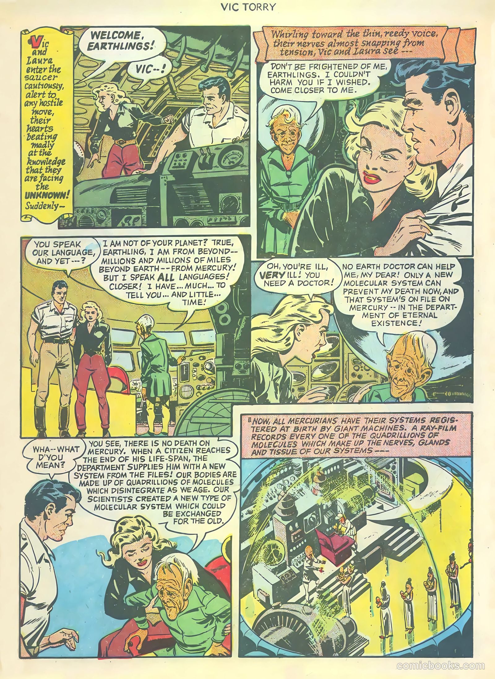 Vic Torry and His Flying Saucer #1 (1950) — page 7 of 36