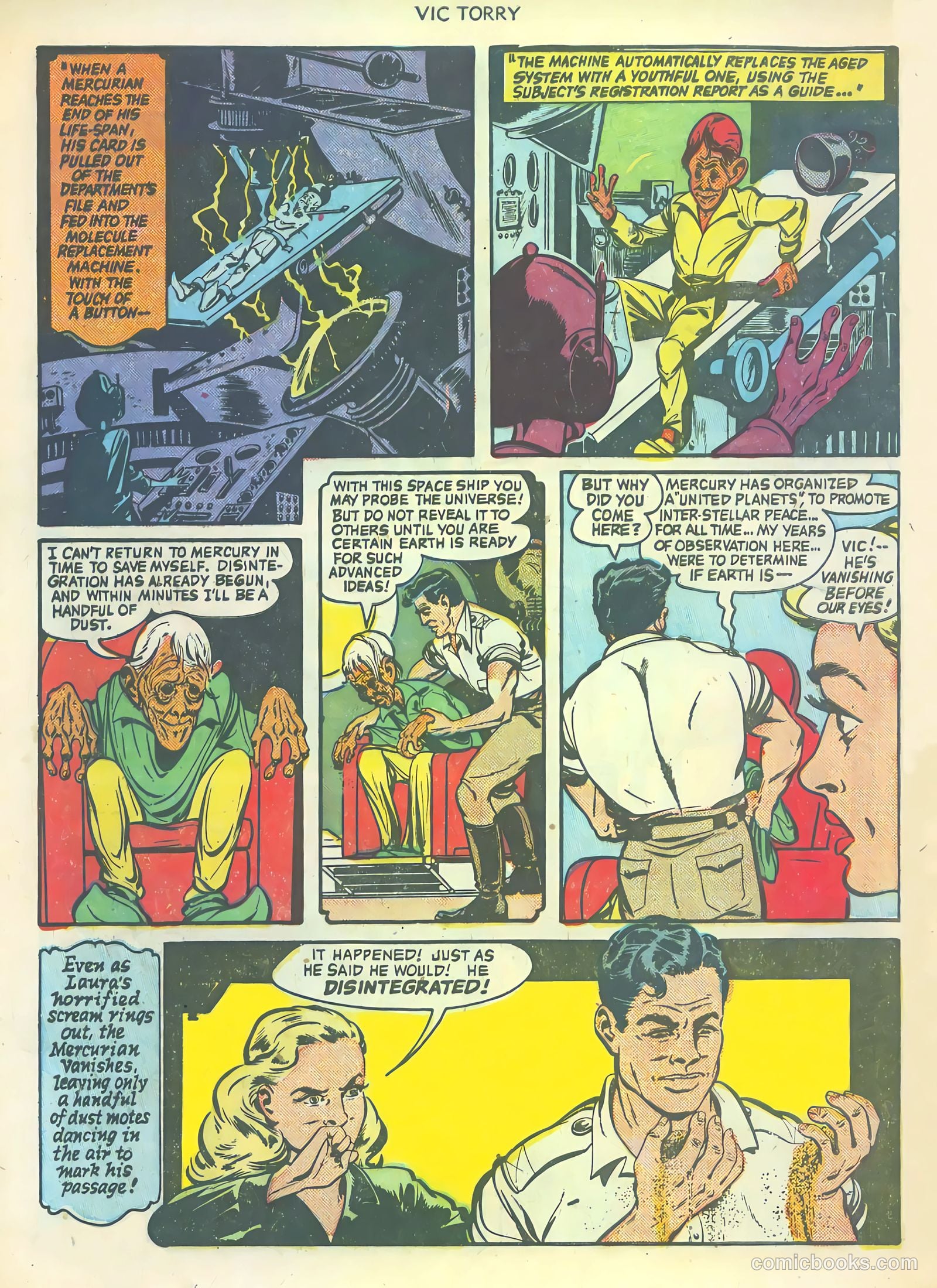 Vic Torry and His Flying Saucer #1 (1950) — page 8 of 36