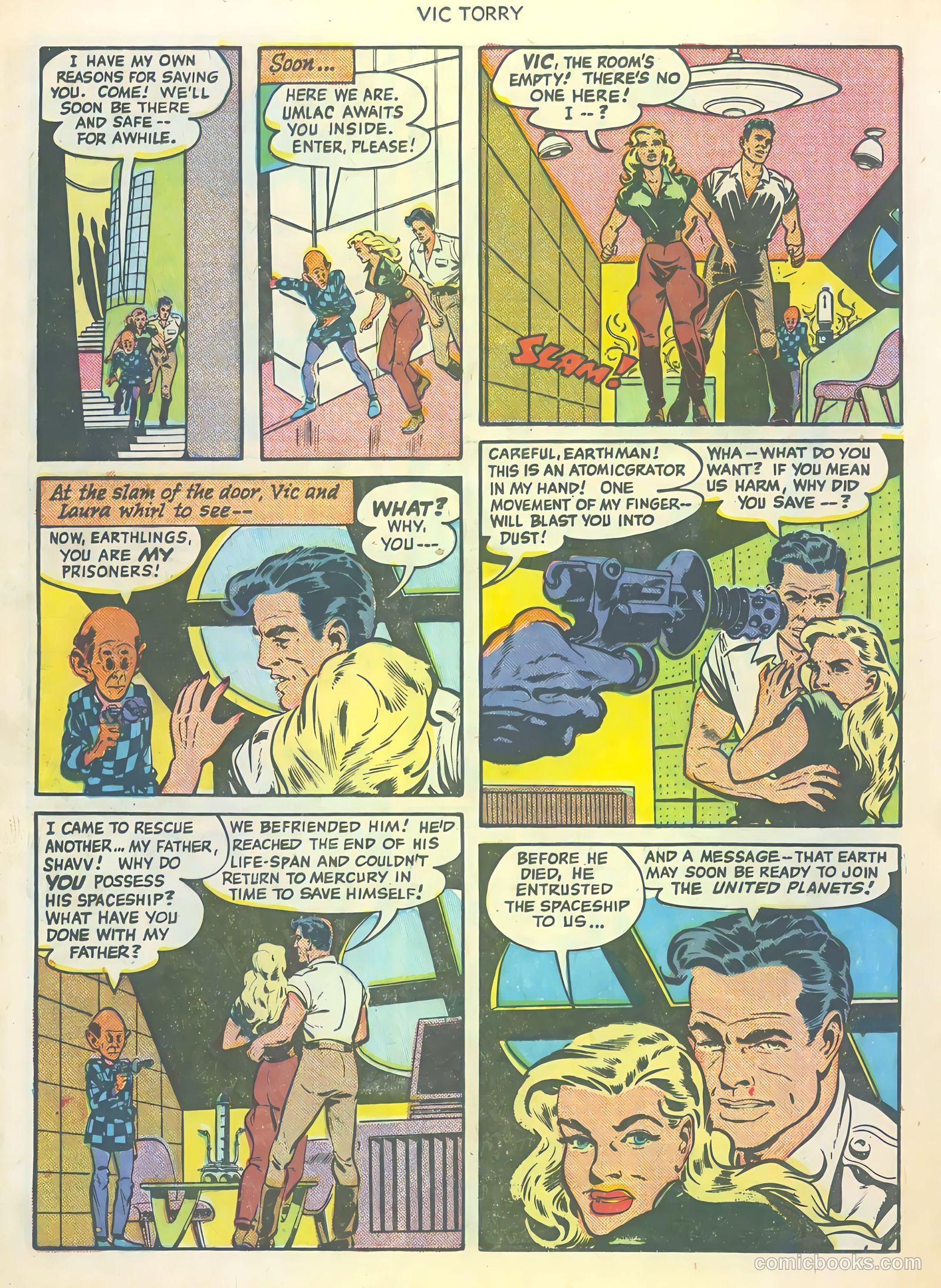 Vic Torry and His Flying Saucer #1 (1950) — page 16 of 36
