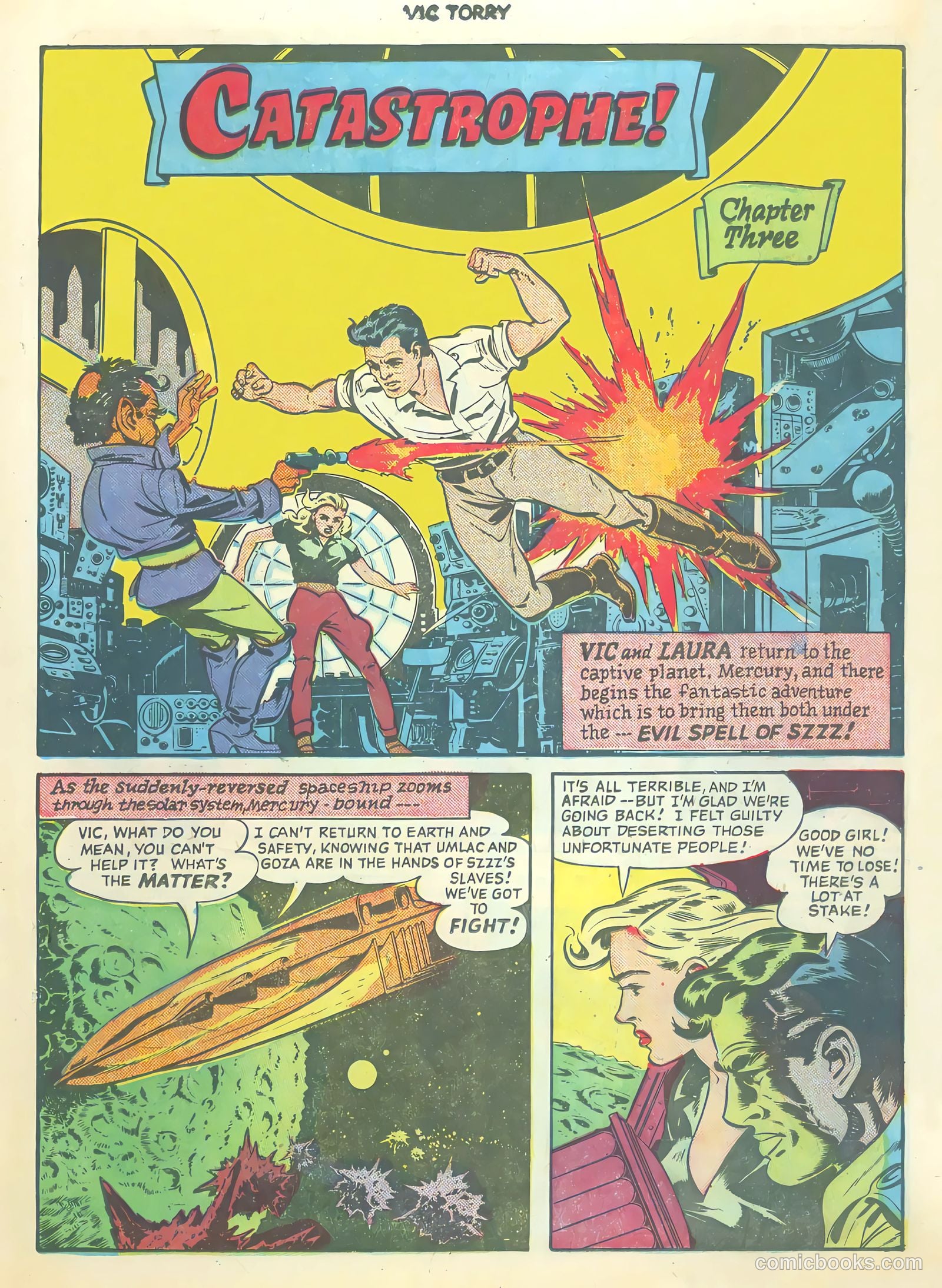 Vic Torry and His Flying Saucer #1 (1950) — page 23 of 36