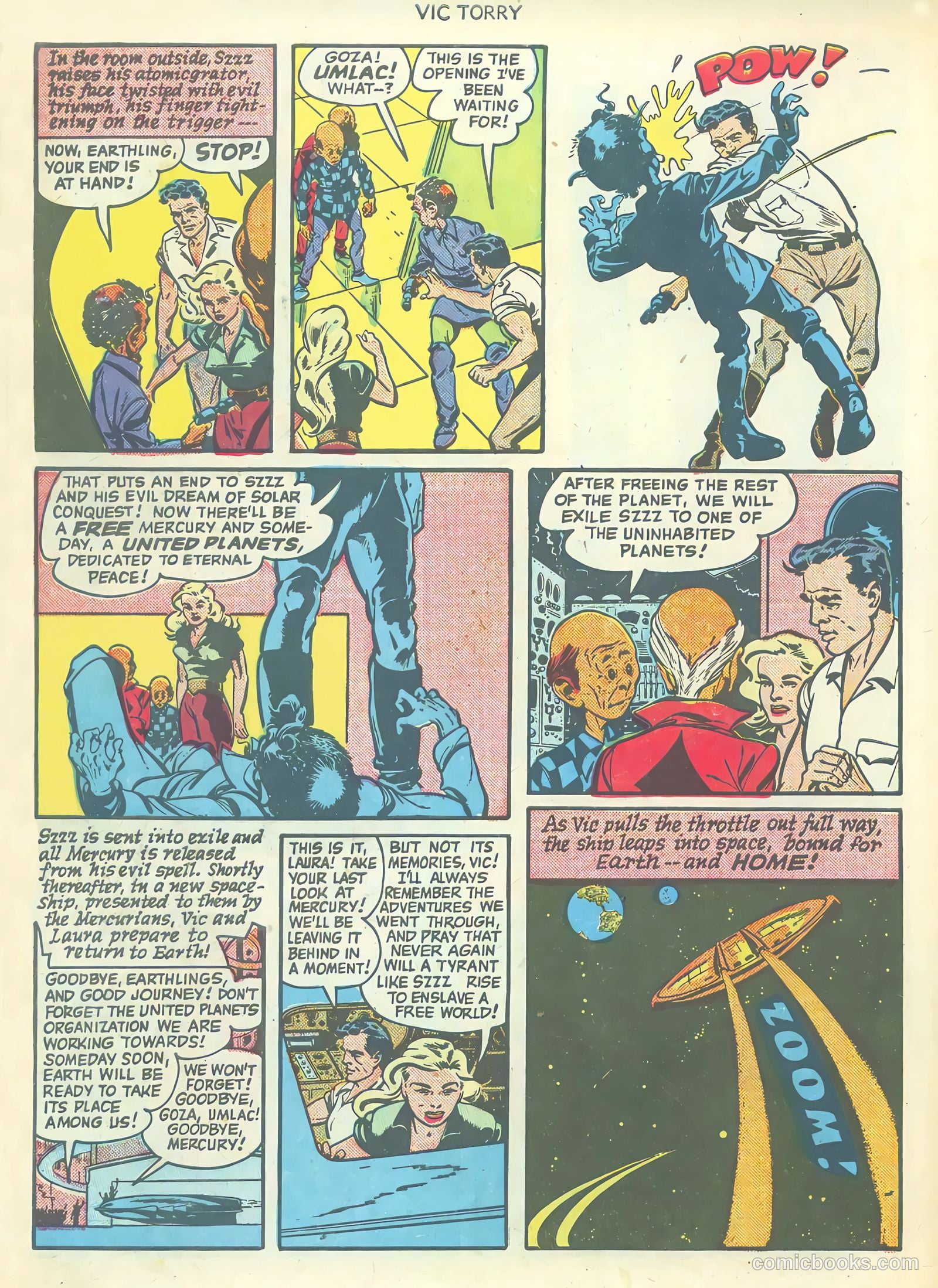 Vic Torry and His Flying Saucer #1 (1950) — page 34 of 36